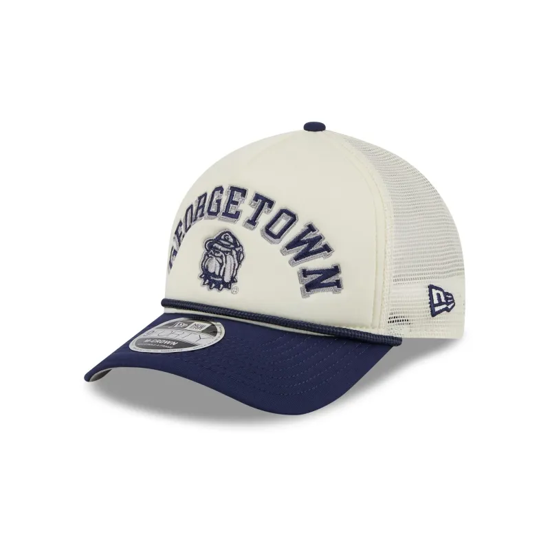 Georgetown Hoyas Chrome Arch 9FORTY M-Crown A-Frame Trucker Hat sold by New Era