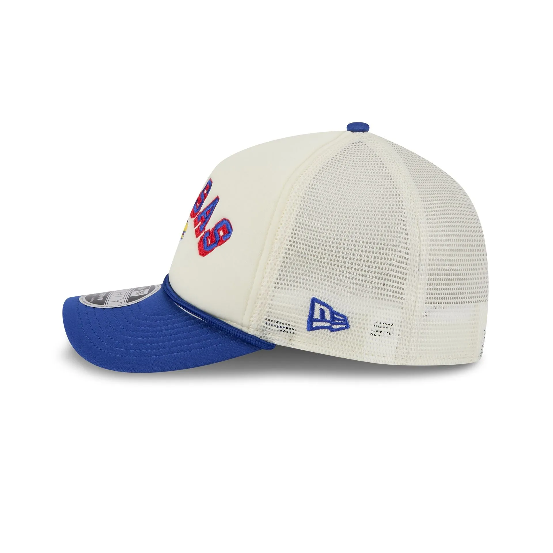Kansas Jayhawks Chrome Arch 9FORTY M-Crown A-Frame Trucker Hat sold by New Era product image thumbnail 4