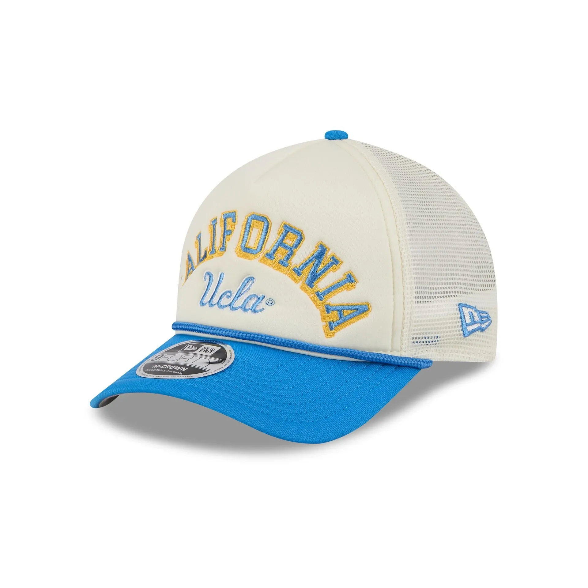 UCLA Bruins Chrome Arch 9FORTY M-Crown A-Frame Trucker Hat sold by New Era