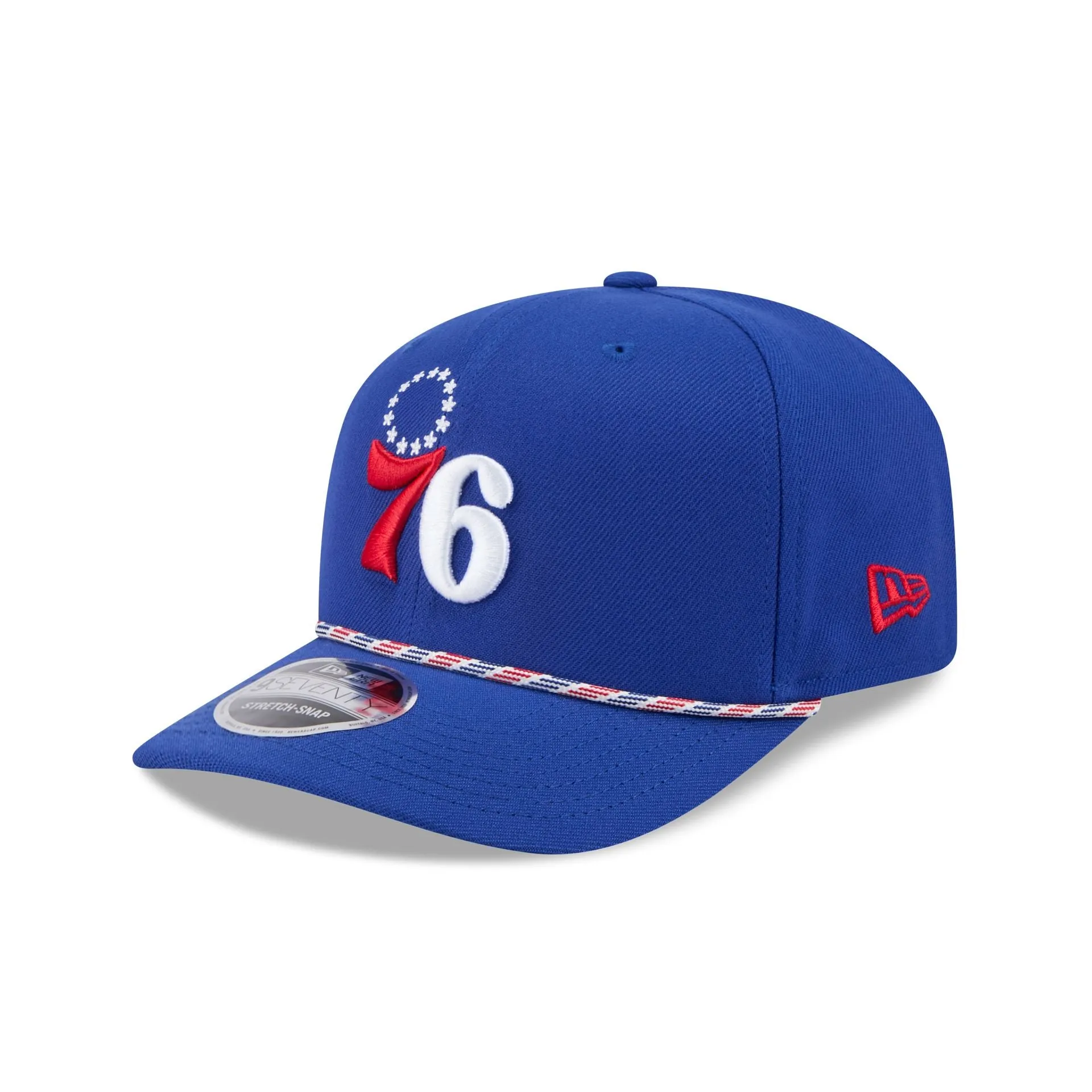 Philadelphia 76ers Multi Rope 9SEVENTY Stretch-Snap Hat sold by New Era