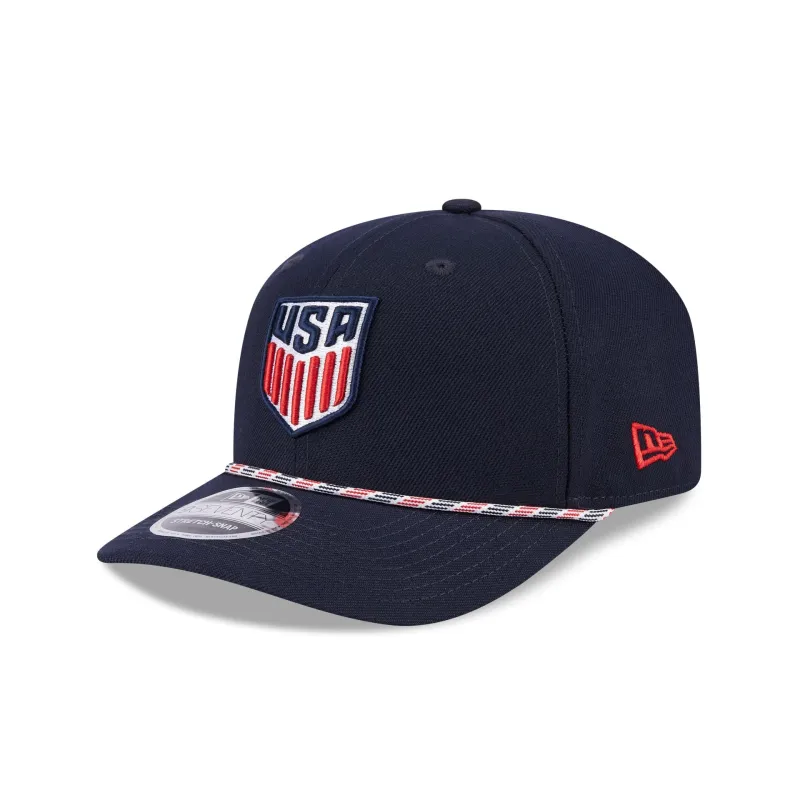 U.S. Soccer Men's National Team Multi Rope 9SEVENTY Stretch-Snap Hat sold by New Era