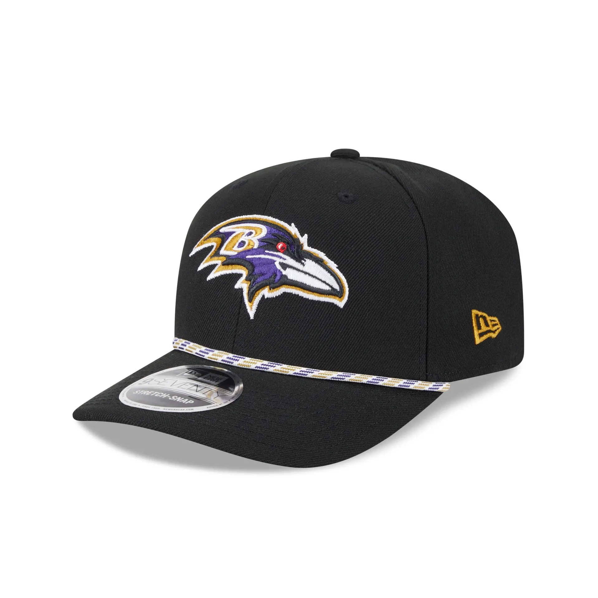 Baltimore Ravens Multi Rope 9SEVENTY Stretch-Snap Hat sold by New Era