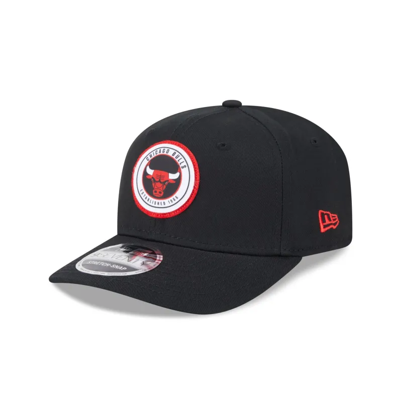 Chicago Bulls Circle Patch 9SEVENTY Stretch-Snap Hat sold by New Era