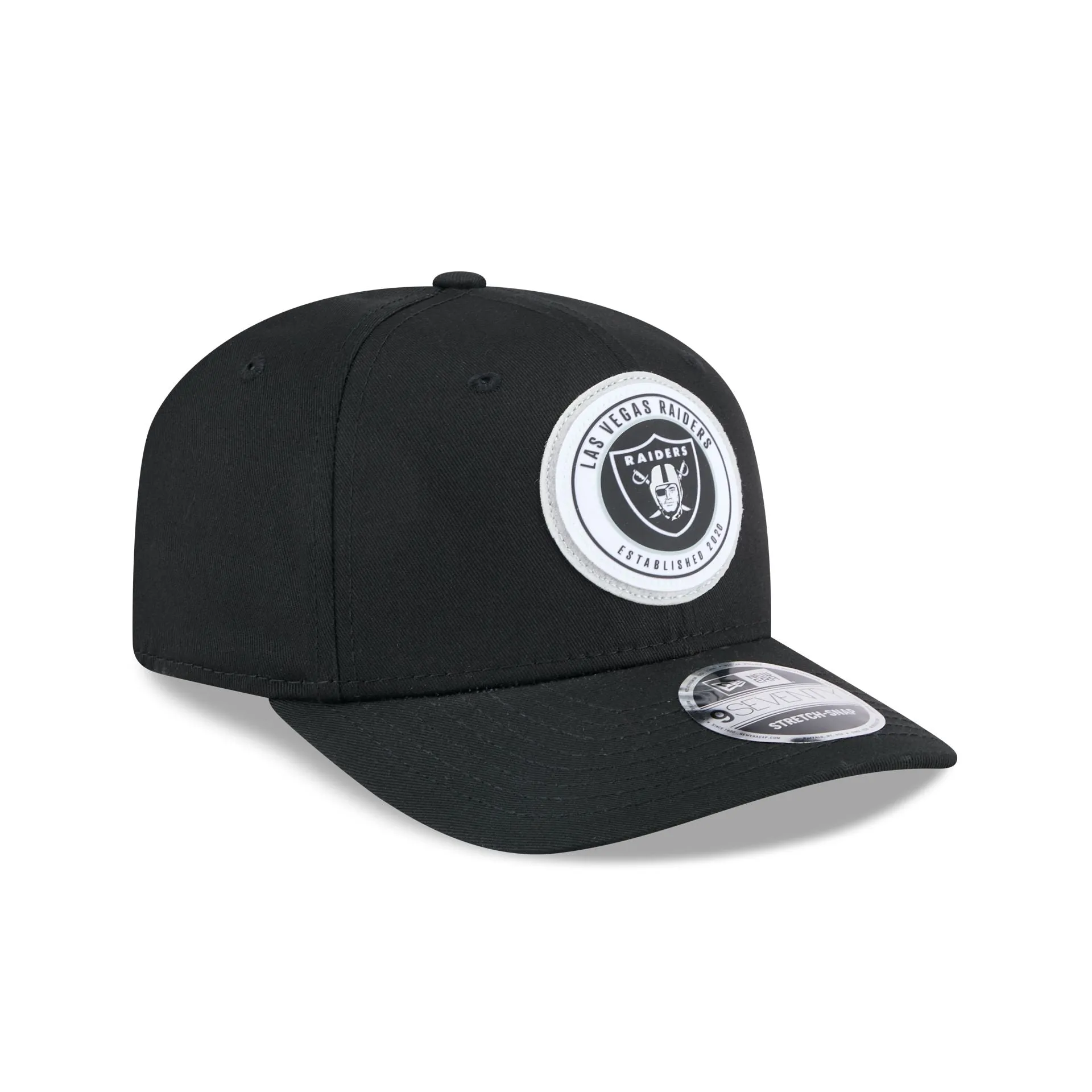 Las Vegas Raiders Circle Patch 9SEVENTY Stretch-Snap Hat sold by New Era product image thumbnail 3