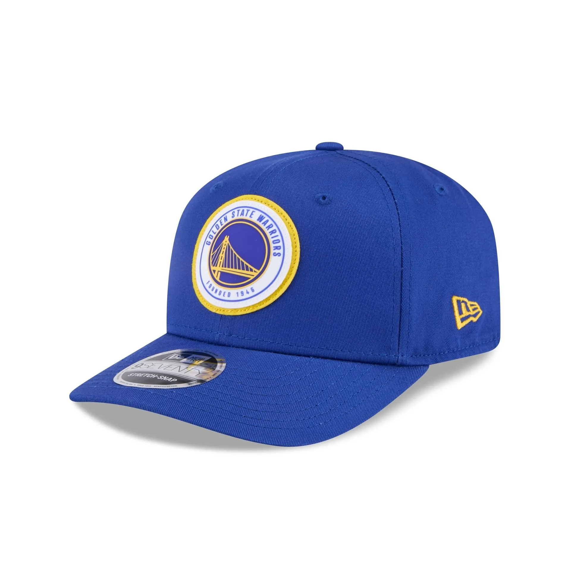 Golden State Warriors Circle Patch 9SEVENTY Stretch-Snap Hat sold by New Era
