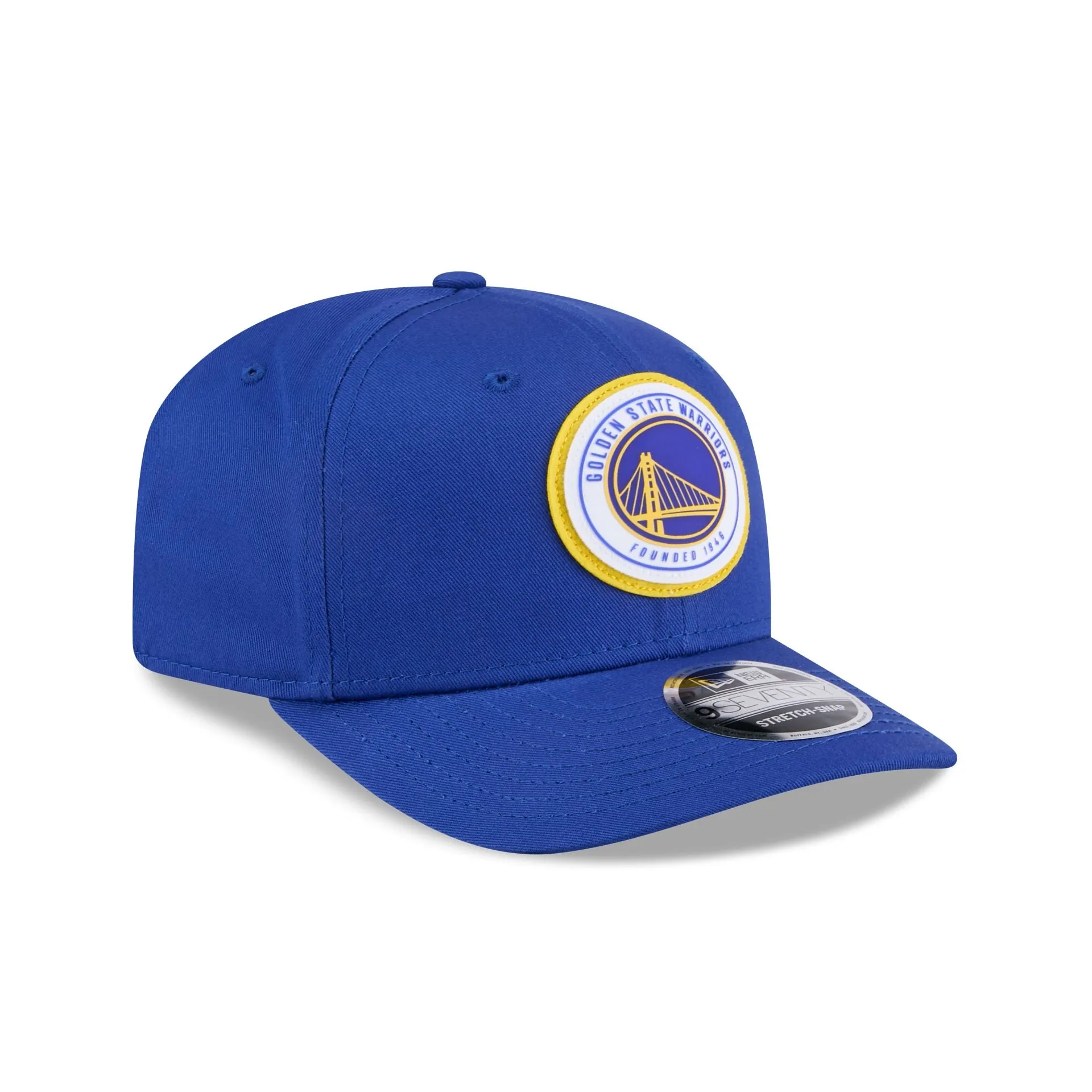 Golden State Warriors Circle Patch 9SEVENTY Stretch-Snap Hat sold by New Era product image thumbnail 3