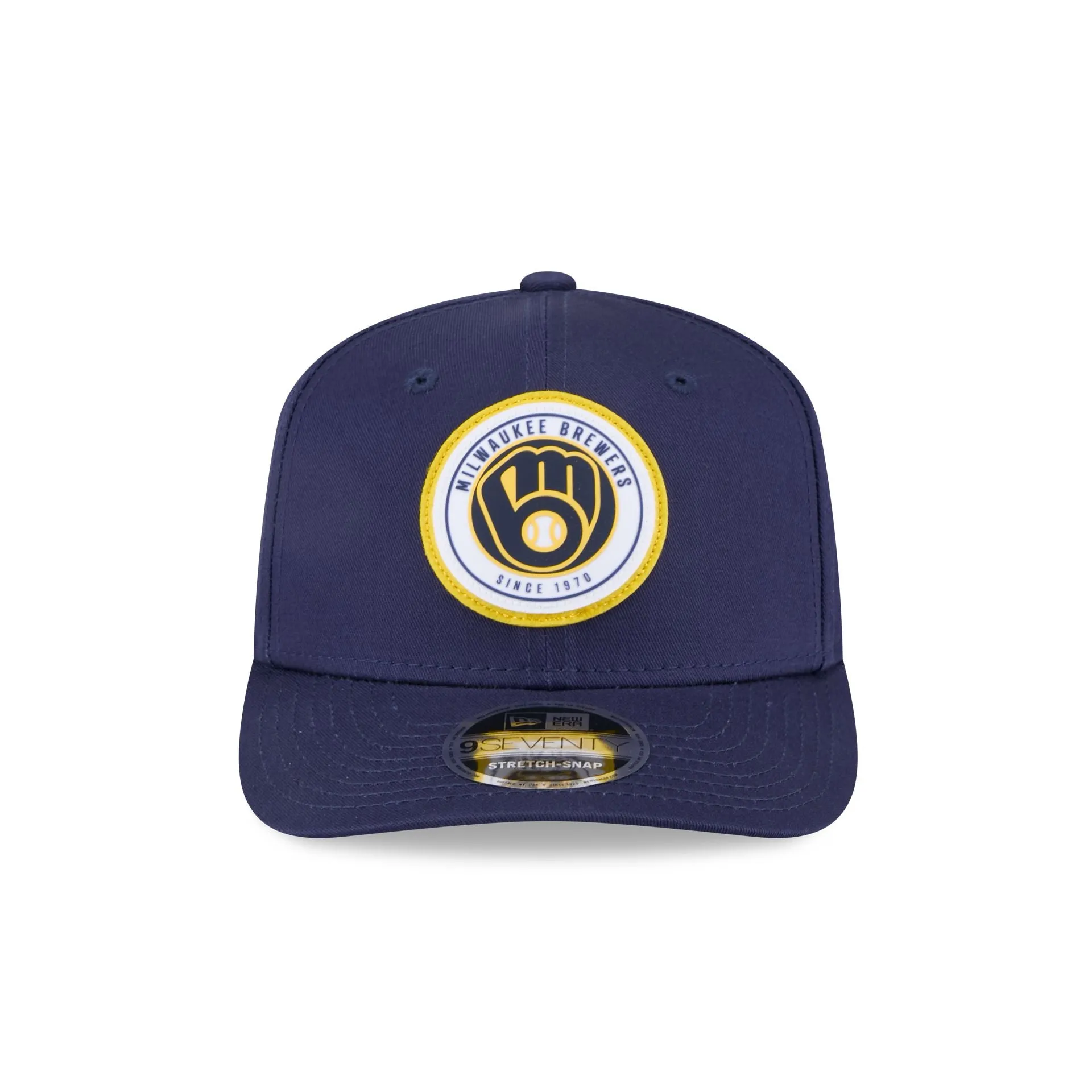 Milwaukee Brewers Circle Patch 9SEVENTY Stretch-Snap Hat sold by New Era product image thumbnail 2