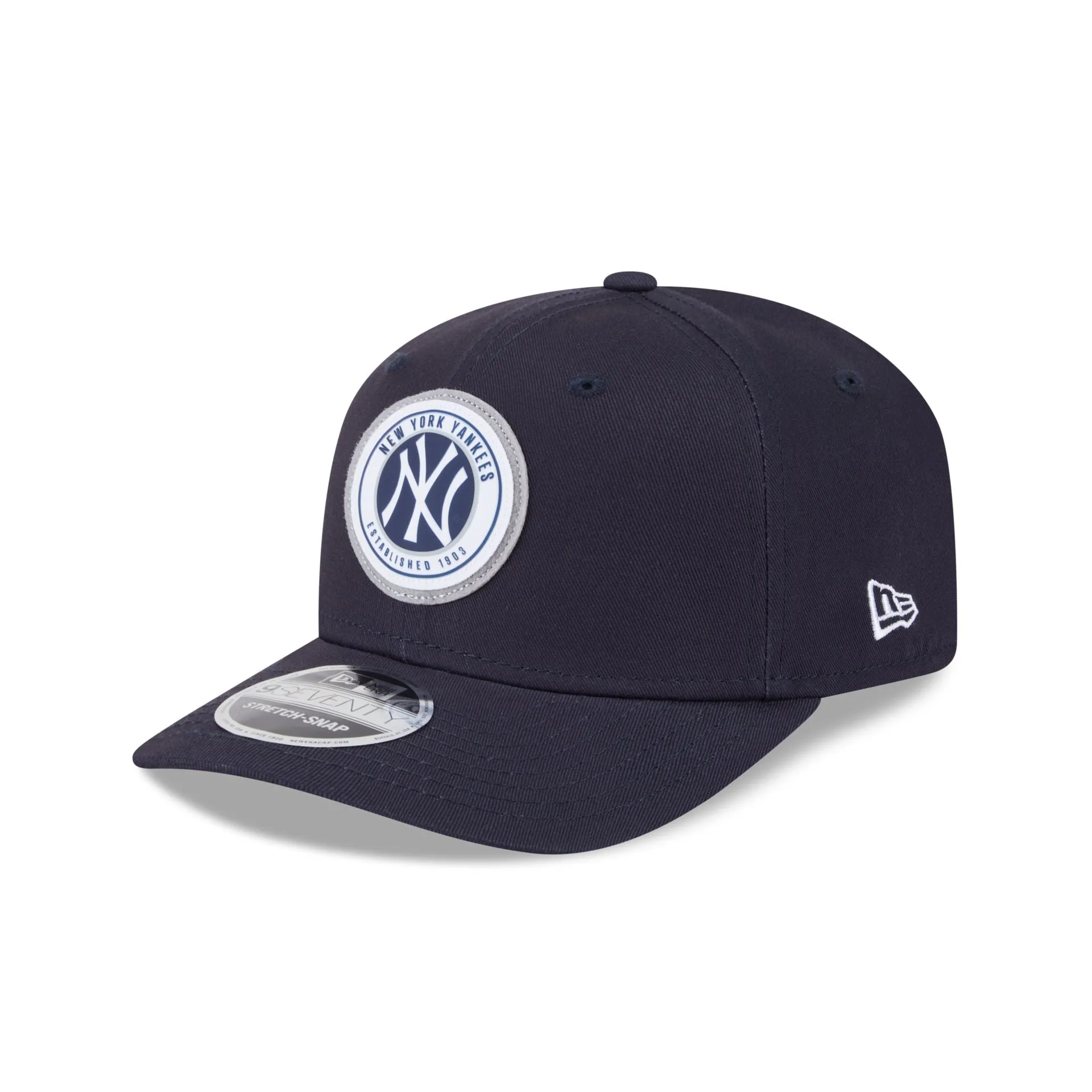 New York Yankees Circle Patch 9SEVENTY Stretch-Snap Hat sold by New Era