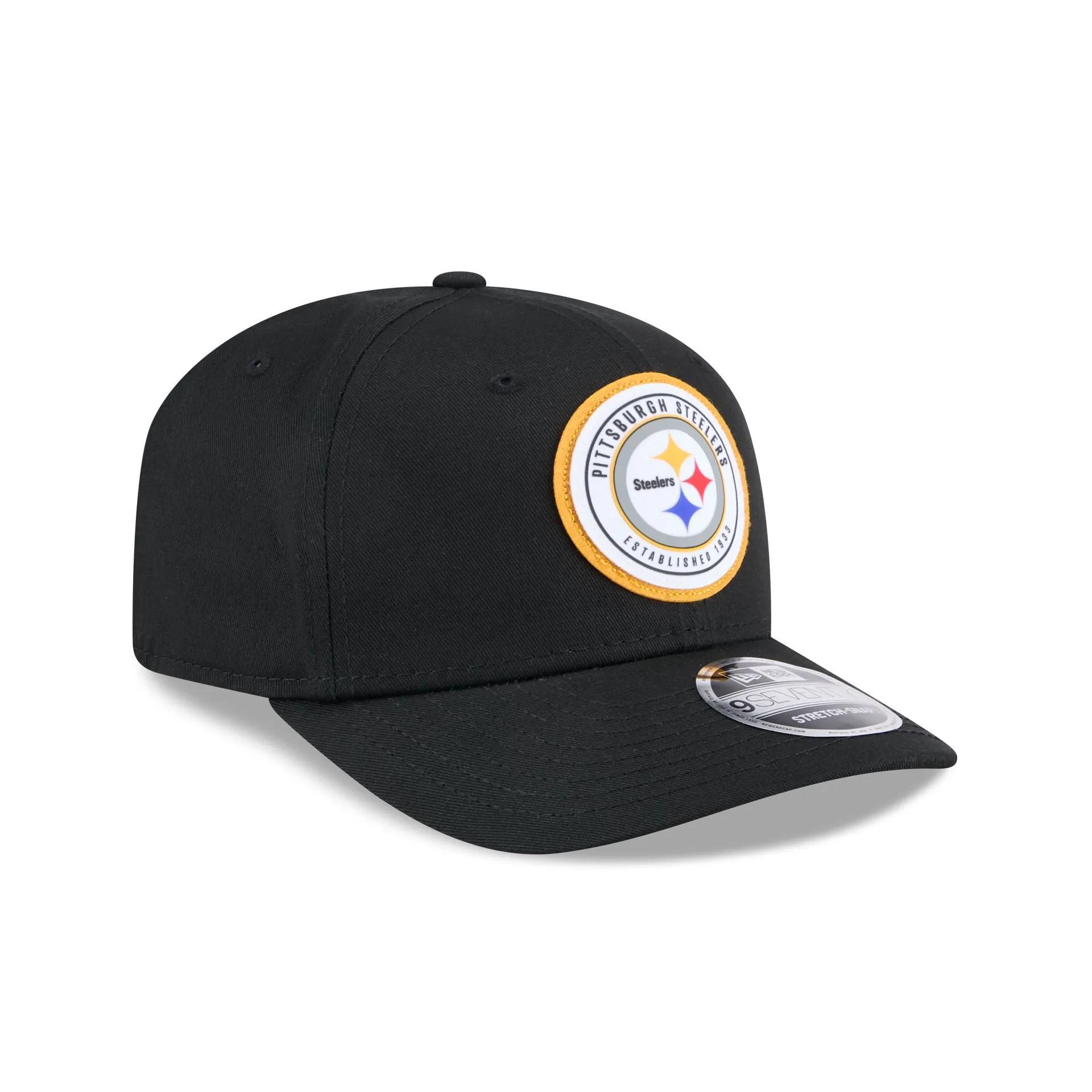 Pittsburgh Steelers Circle Patch 9SEVENTY Stretch-Snap Hat sold by New Era product image thumbnail 3