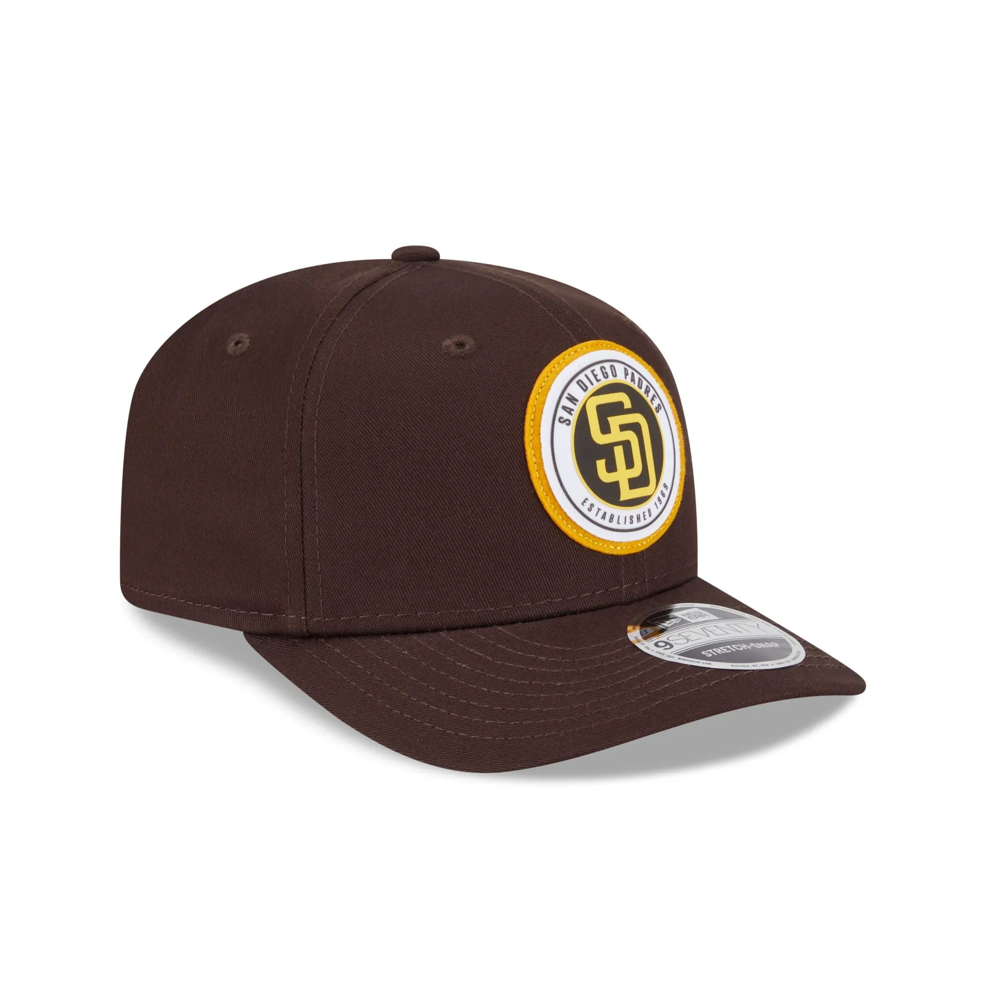San Diego Padres Circle Patch 9SEVENTY Stretch-Snap Hat sold by New Era product image thumbnail 3