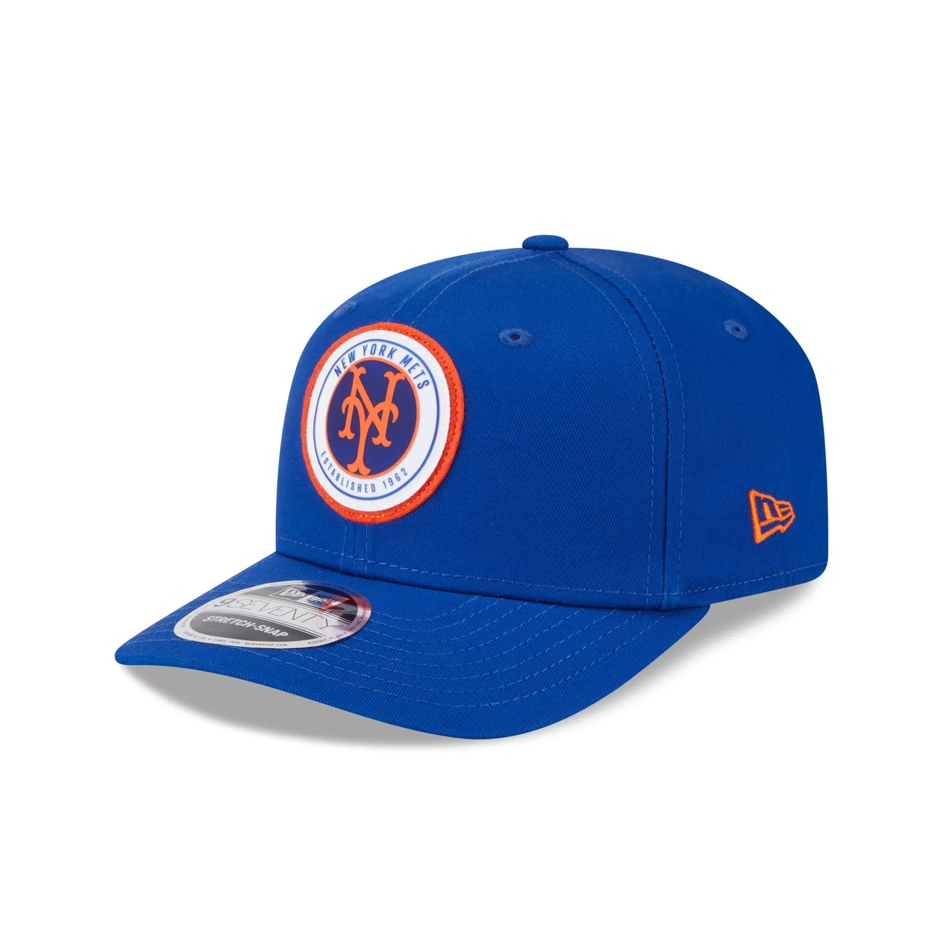 New York Mets Circle Patch 9SEVENTY Stretch-Snap Hat sold by New Era