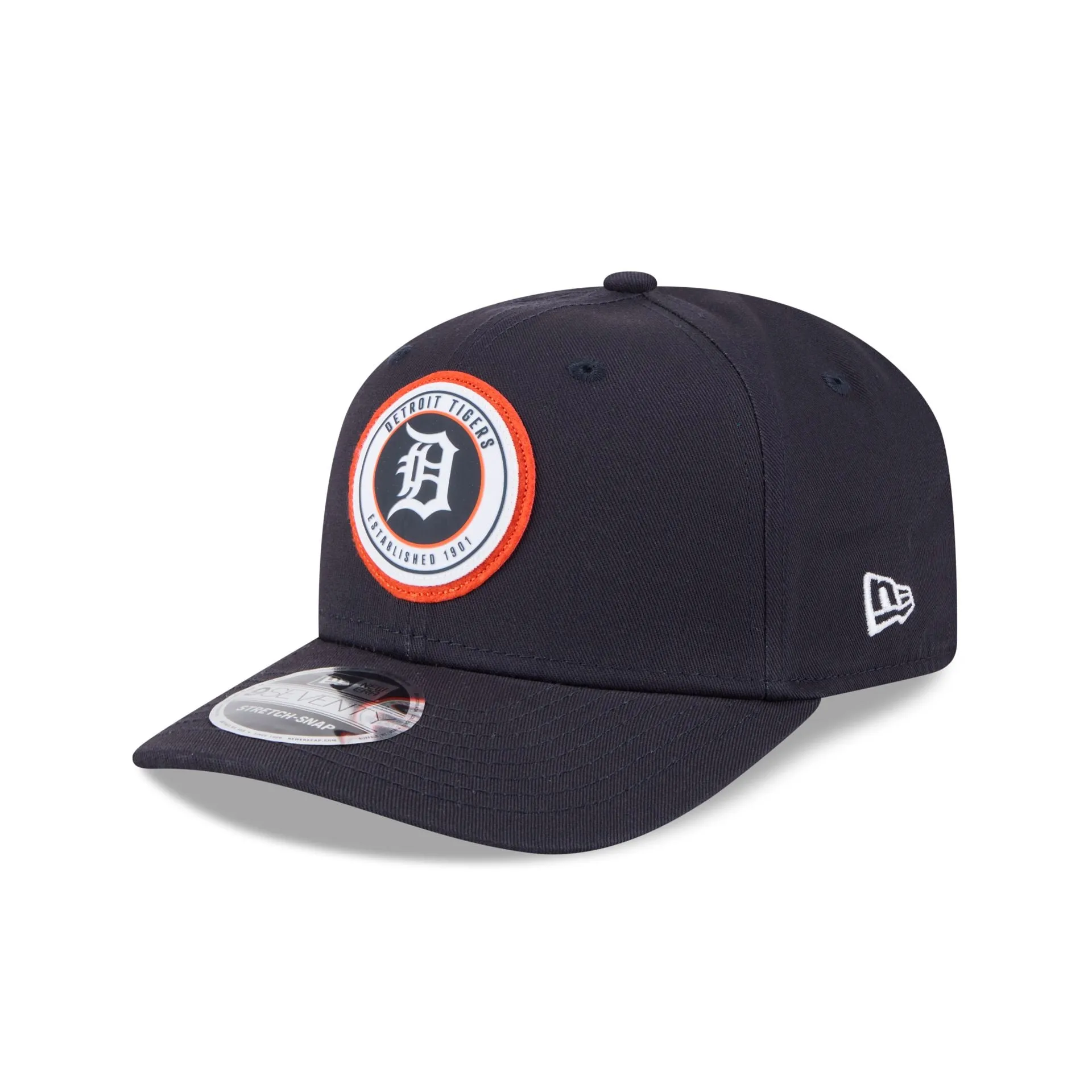 Detroit Tigers Circle Patch 9SEVENTY Stretch-Snap Hat sold by New Era