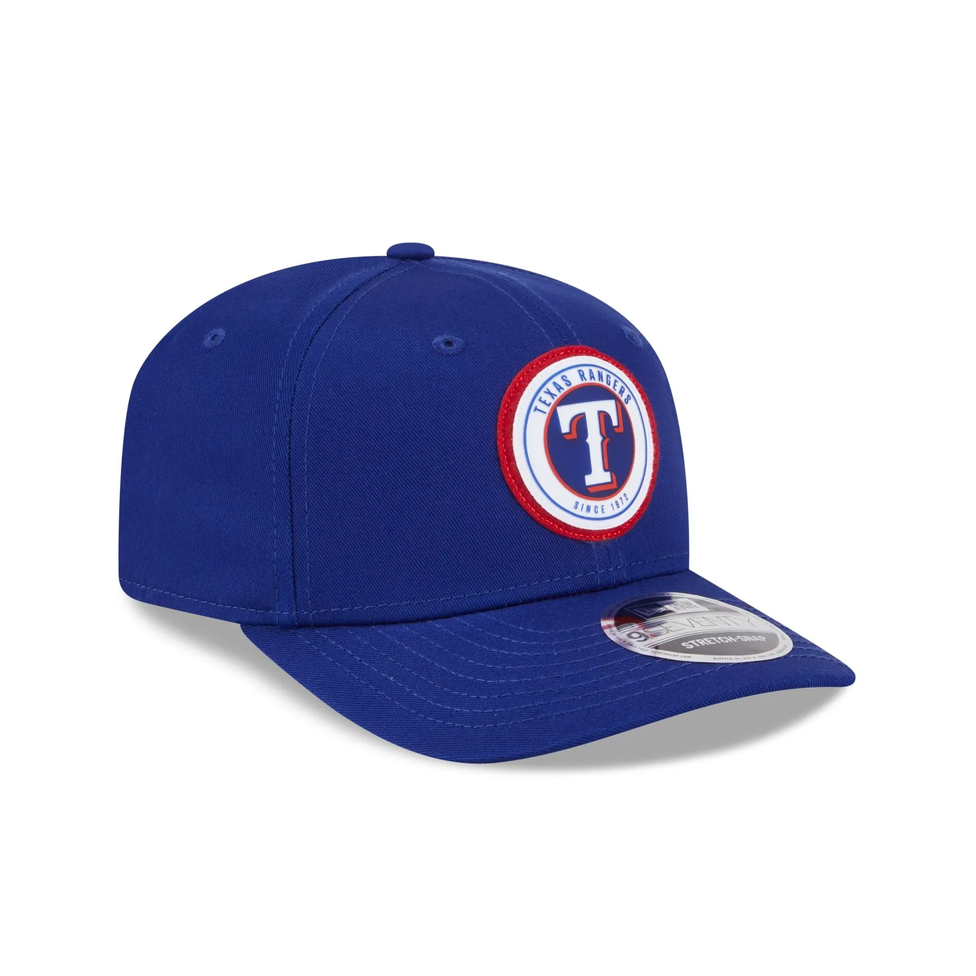 Texas Rangers Circle Patch 9SEVENTY Stretch-Snap Hat sold by New Era product image thumbnail 3