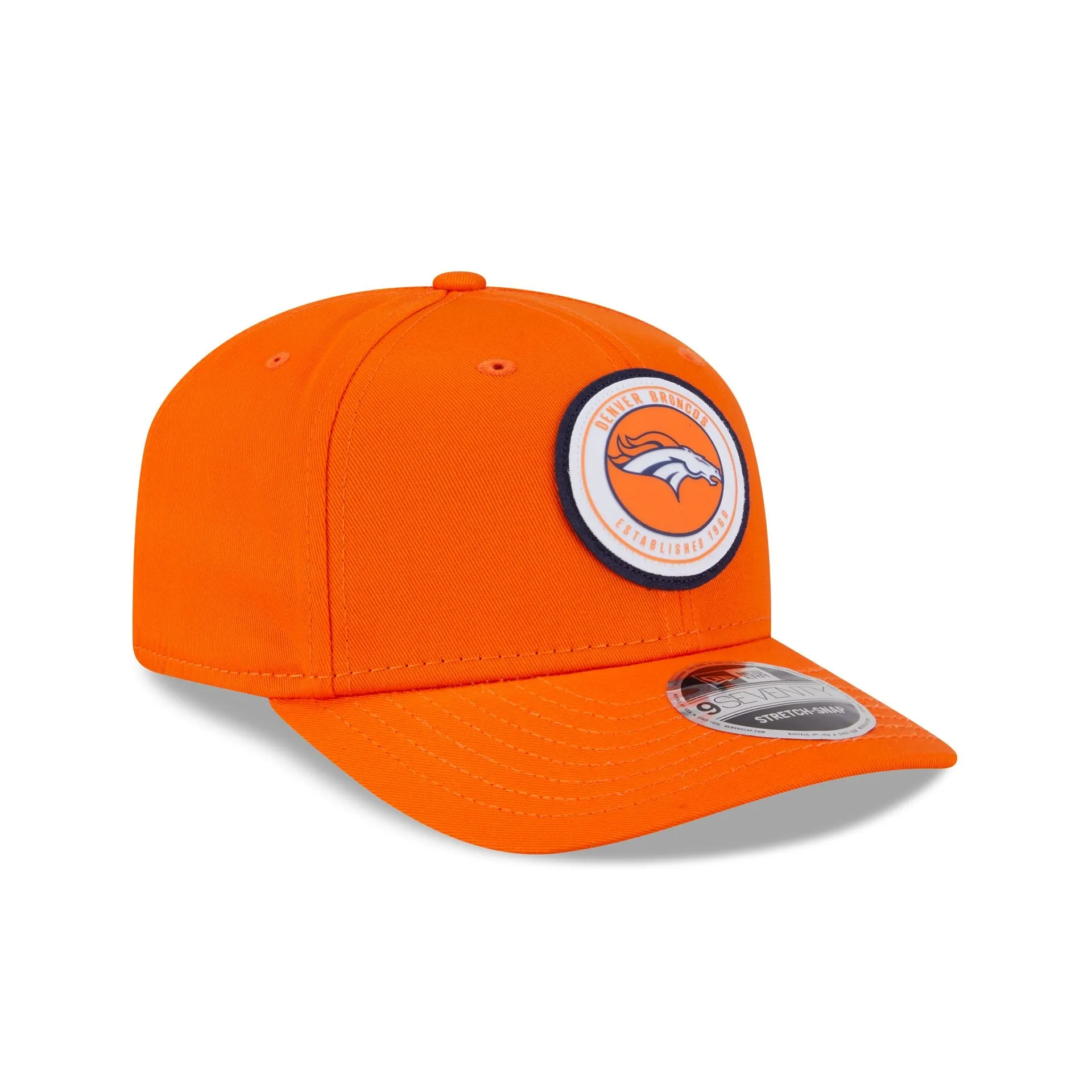 Denver Broncos Circle Patch 9SEVENTY Stretch-Snap Hat sold by New Era product image thumbnail 3