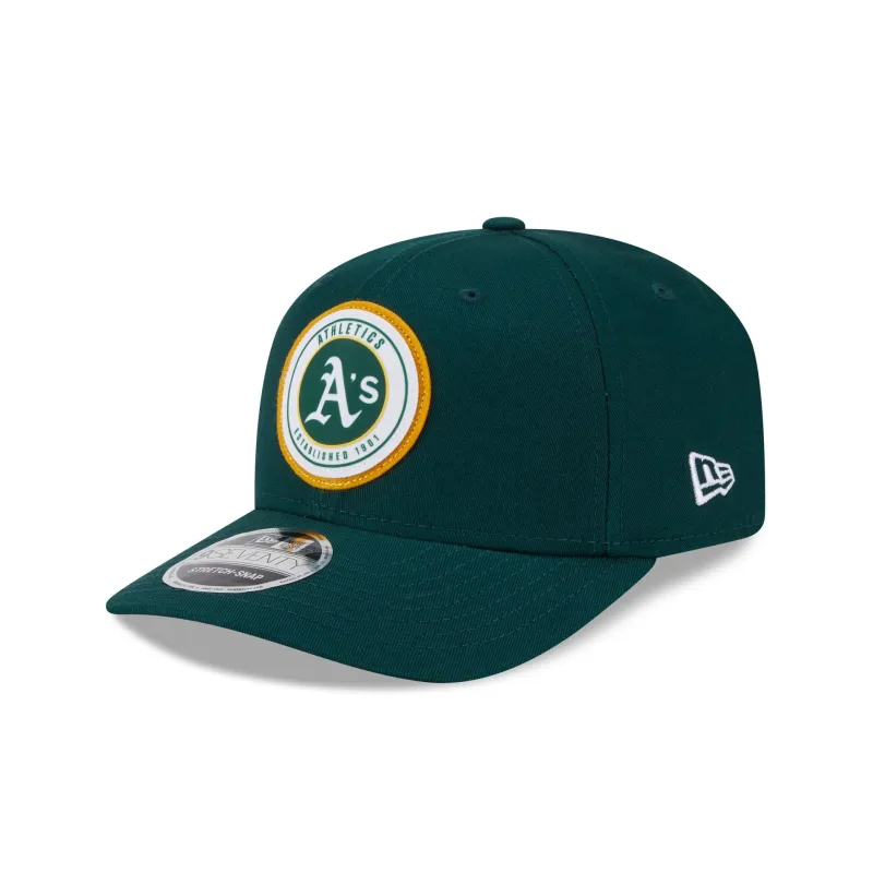 Athletics Circle Patch 9SEVENTY Stretch-Snap Hat sold by New Era