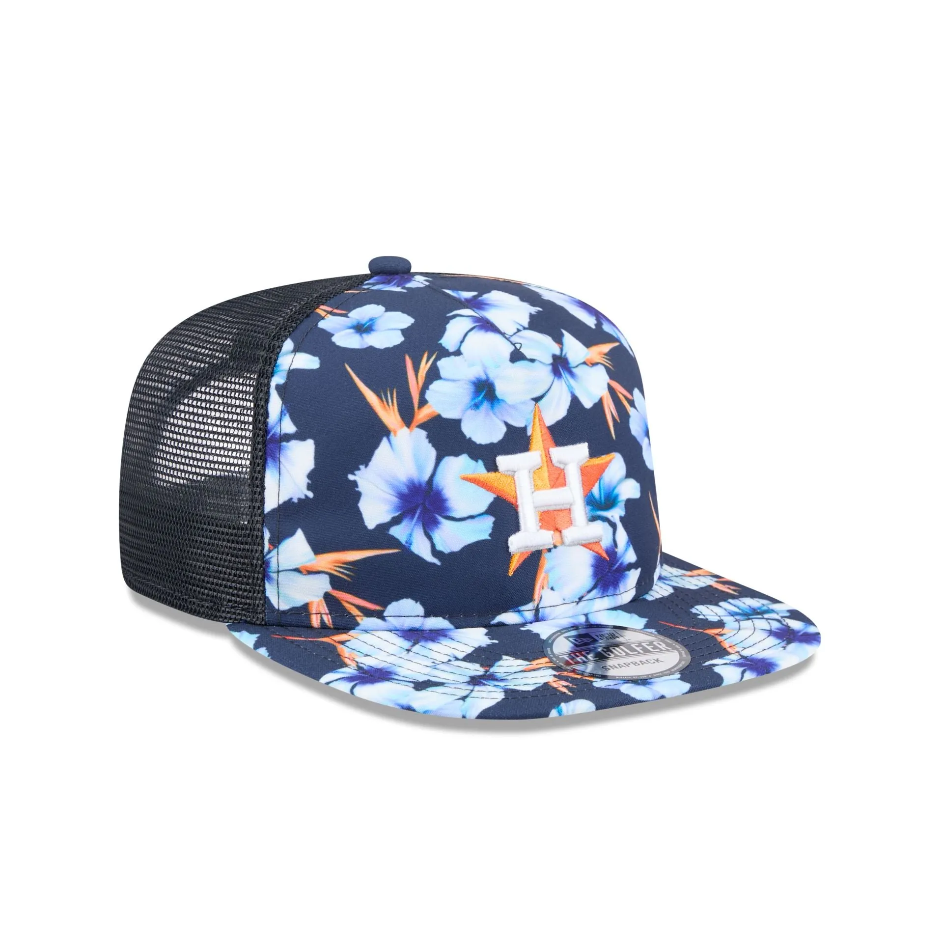 Houston Astros Pattern Golfer Trucker Hat sold by New Era product image thumbnail 3