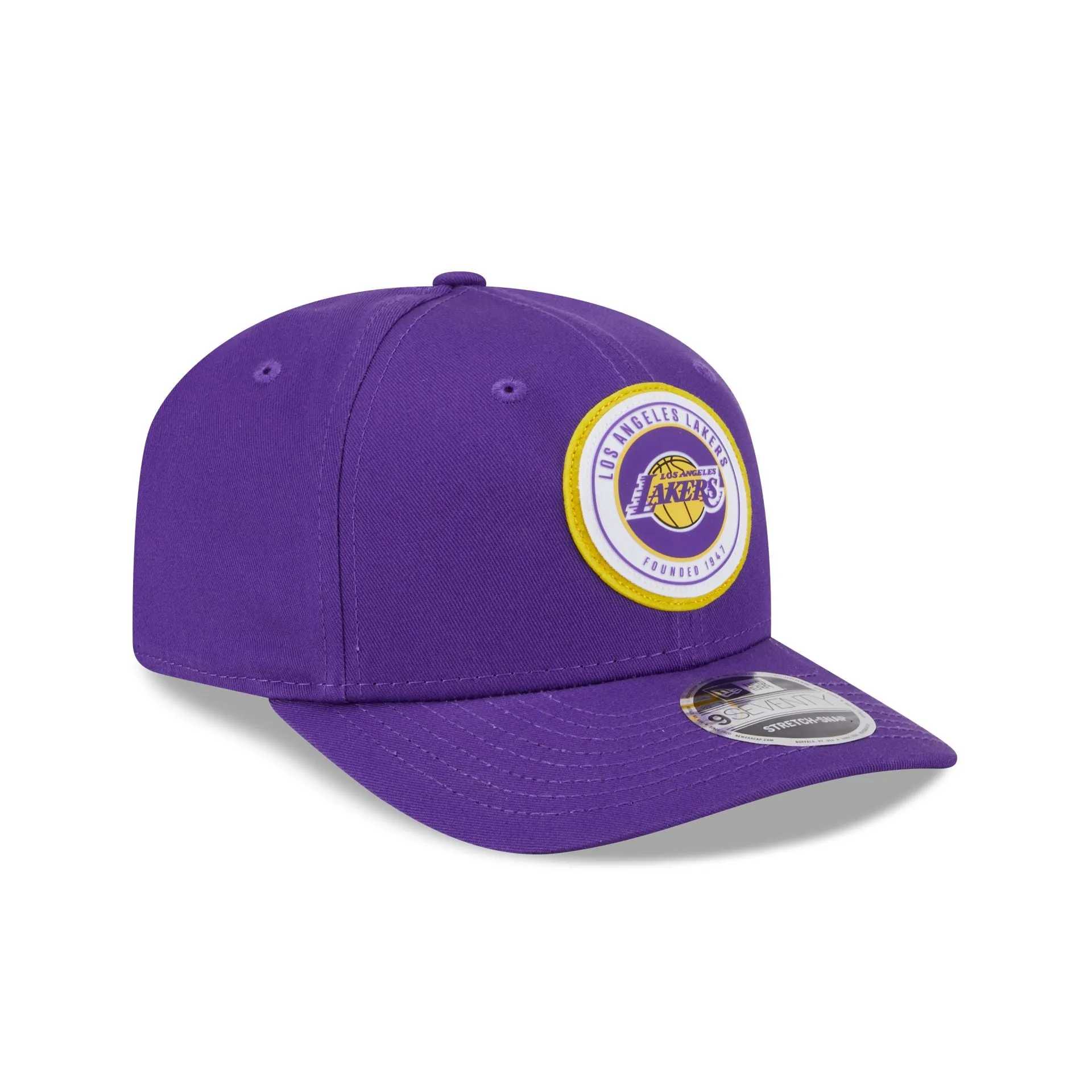 Los Angeles Lakers Circle Patch 9SEVENTY Stretch-Snap Hat sold by New Era product image thumbnail 3
