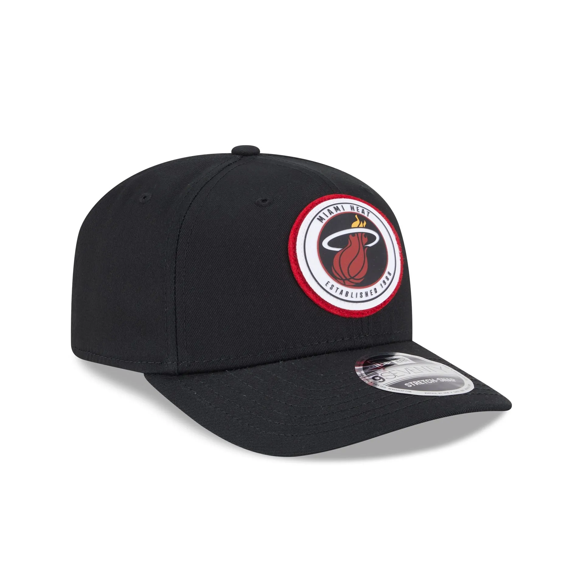 Miami Heat Circle Patch 9SEVENTY Stretch-Snap Hat sold by New Era product image thumbnail 3