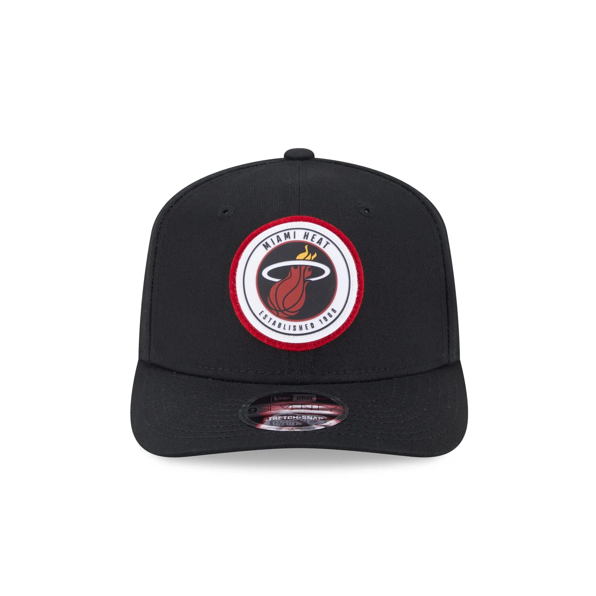 Miami Heat Circle Patch 9SEVENTY Stretch-Snap Hat sold by New Era product image thumbnail 2