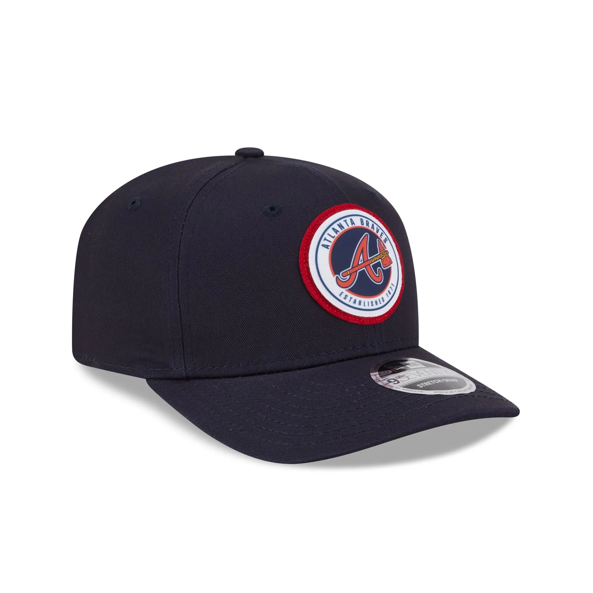 Atlanta Braves Circle Patch 9SEVENTY Stretch-Snap Hat sold by New Era product image thumbnail 3