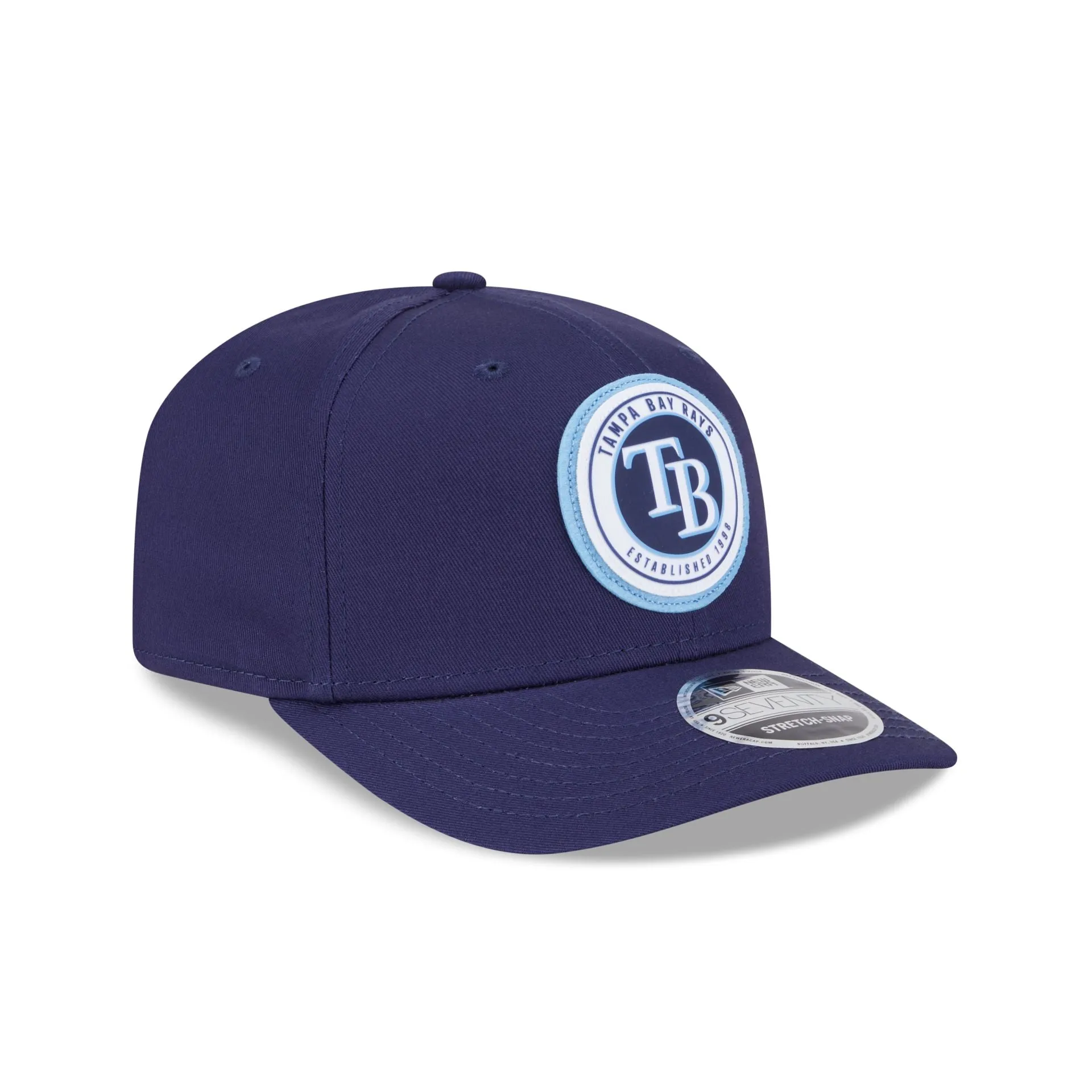 Tampa Bay Rays Circle Patch 9SEVENTY Stretch-Snap Hat sold by New Era product image thumbnail 3