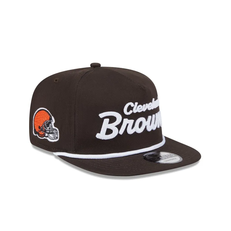 Cleveland Browns Team Text Golfer Hat made by New Era
