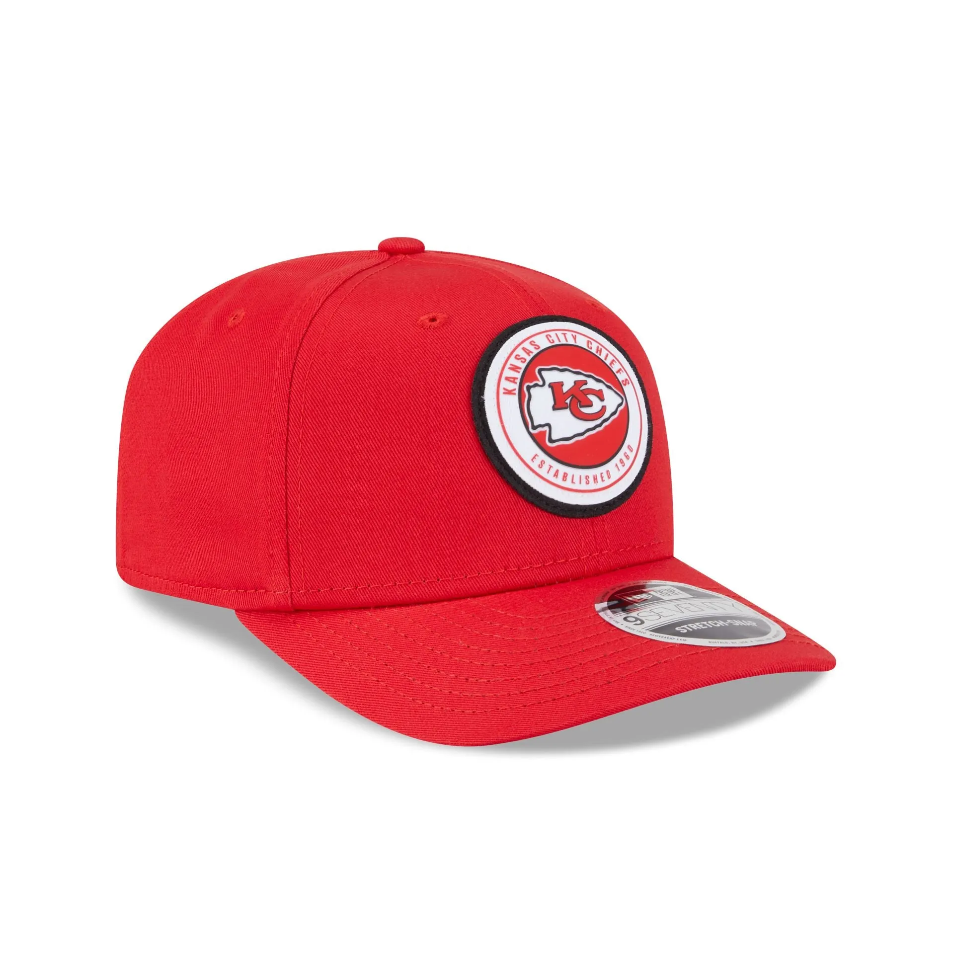 Kansas City Chiefs Circle Patch 9SEVENTY Stretch-Snap Hat sold by New Era product image thumbnail 3