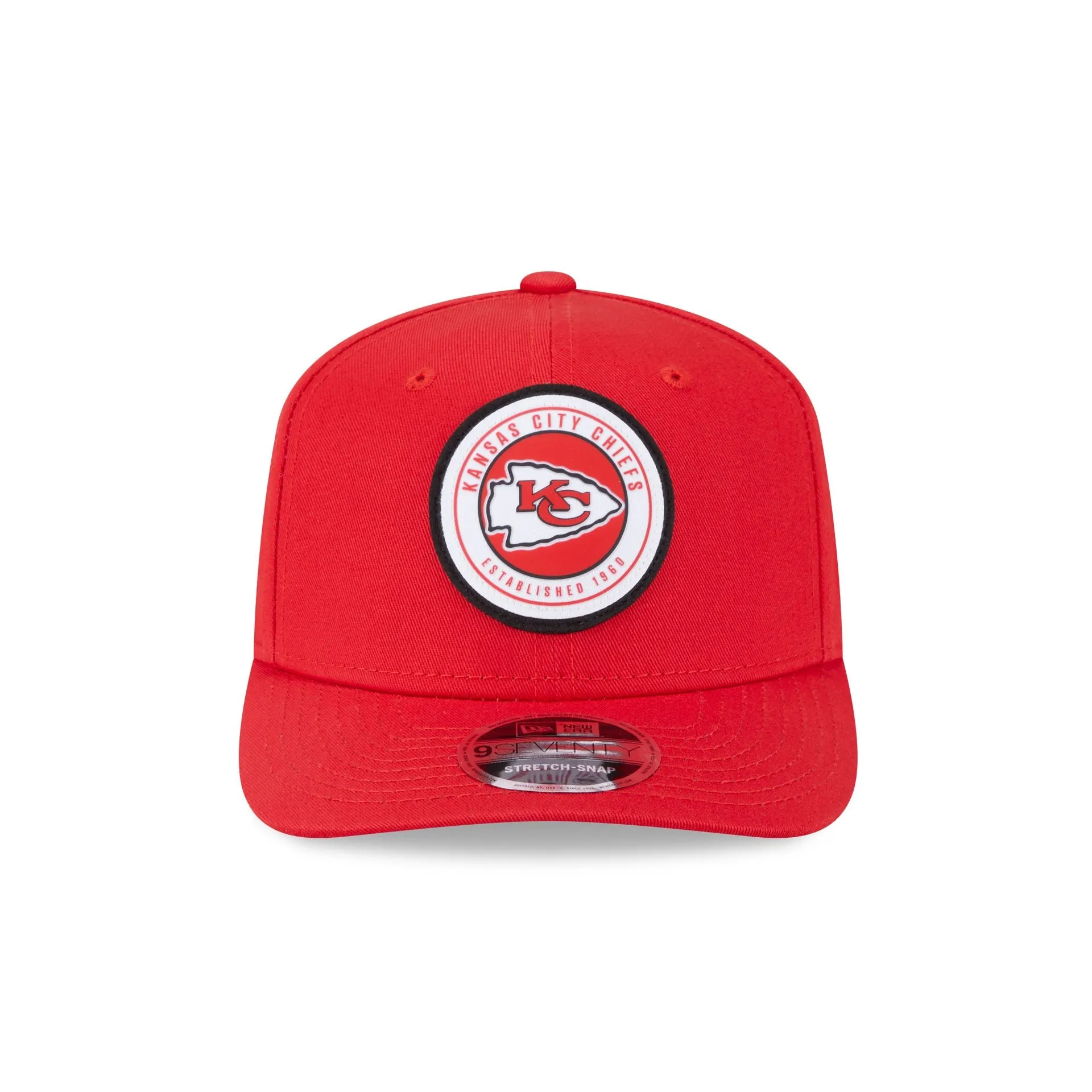 Kansas City Chiefs Circle Patch 9SEVENTY Stretch-Snap Hat sold by New Era product image thumbnail 2