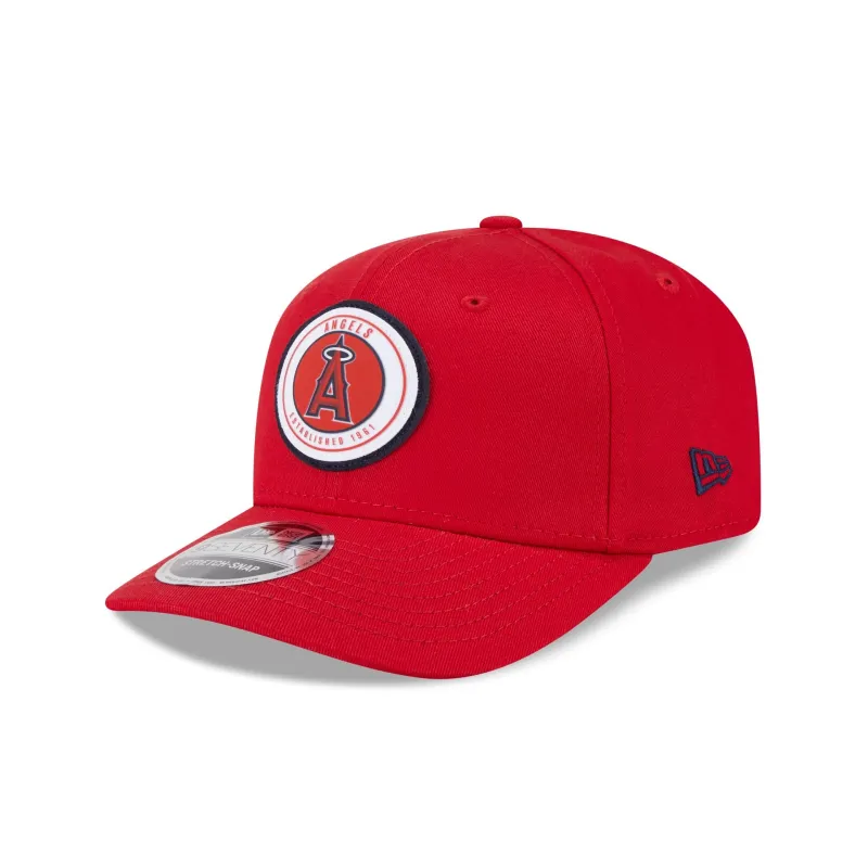 Los Angeles Angels Circle Patch 9SEVENTY Stretch-Snap Hat sold by New Era
