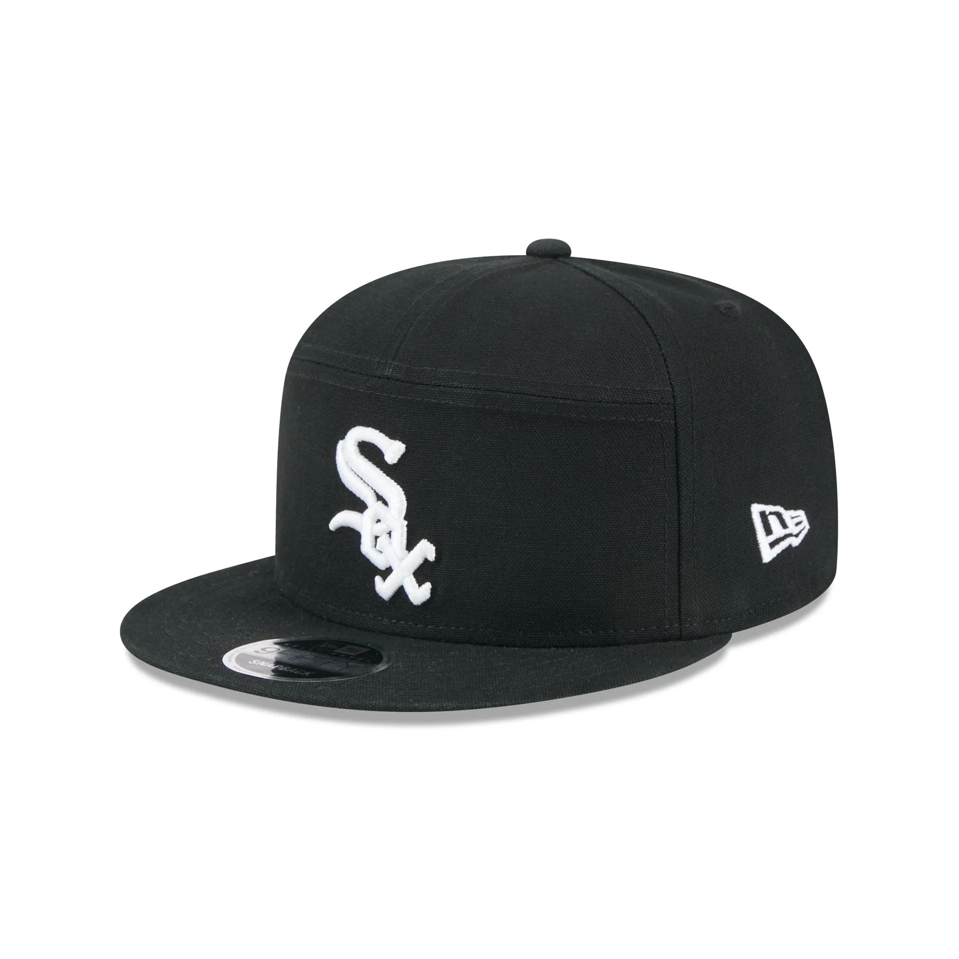 Chicago White Sox Cotton Canvas Split Panel 9FIFTY Trucker Hat sold by New Era
