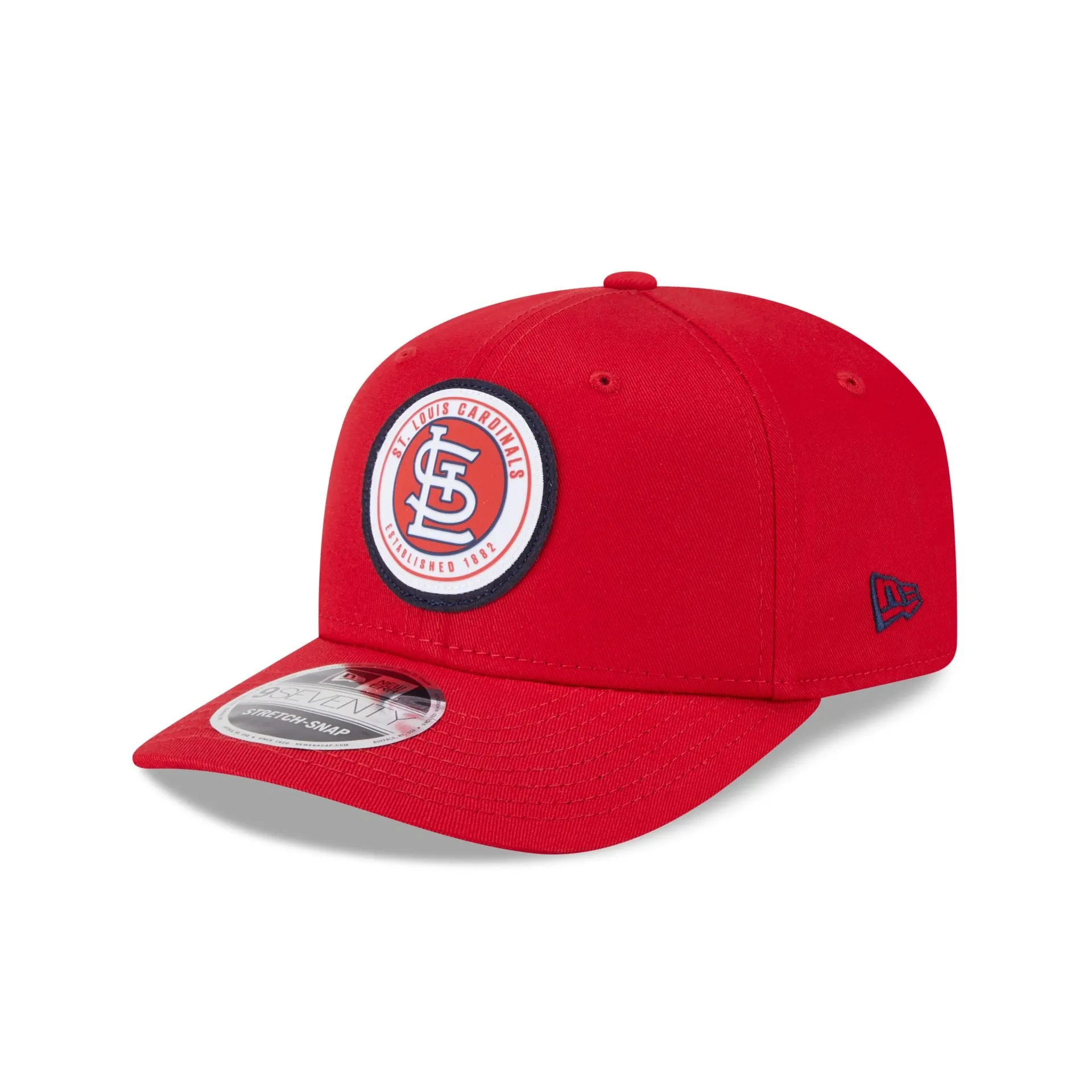 St. Louis Cardinals Circle Patch 9SEVENTY Stretch-Snap Hat sold by New Era