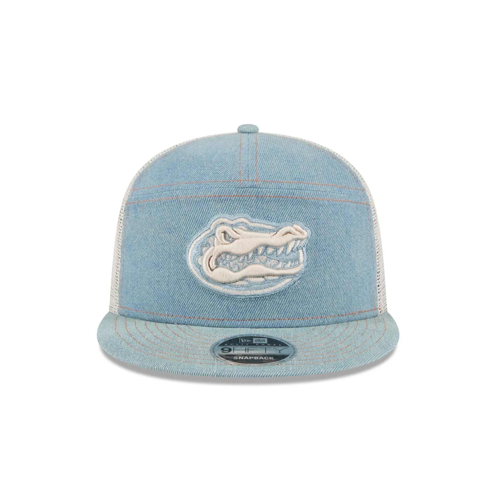 Florida Gators Denim Split Panel 9FIFTY Trucker Hat sold by New Era product image thumbnail 2