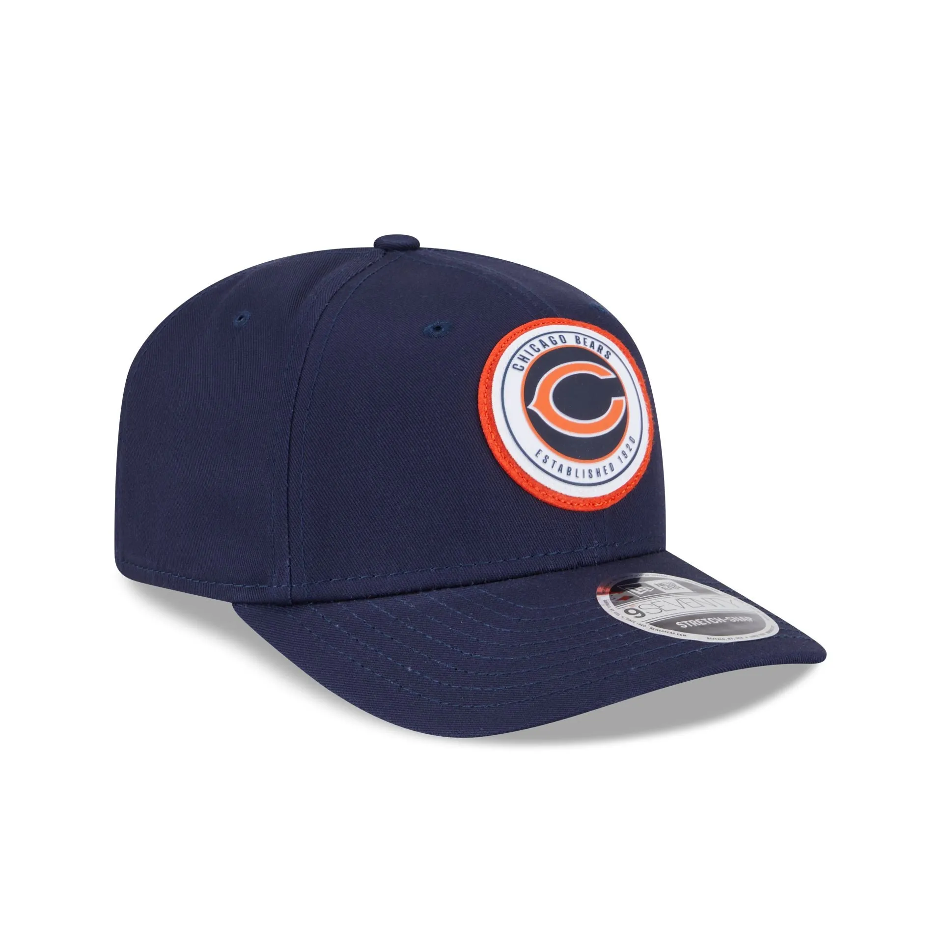 Chicago Bears Circle Patch 9SEVENTY Stretch-Snap Hat sold by New Era product image thumbnail 3