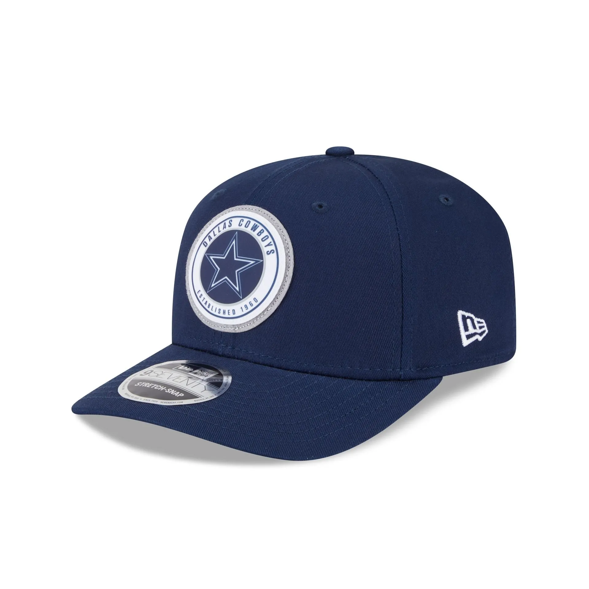 Dallas Cowboys Circle Patch 9SEVENTY Stretch-Snap Hat sold by New Era