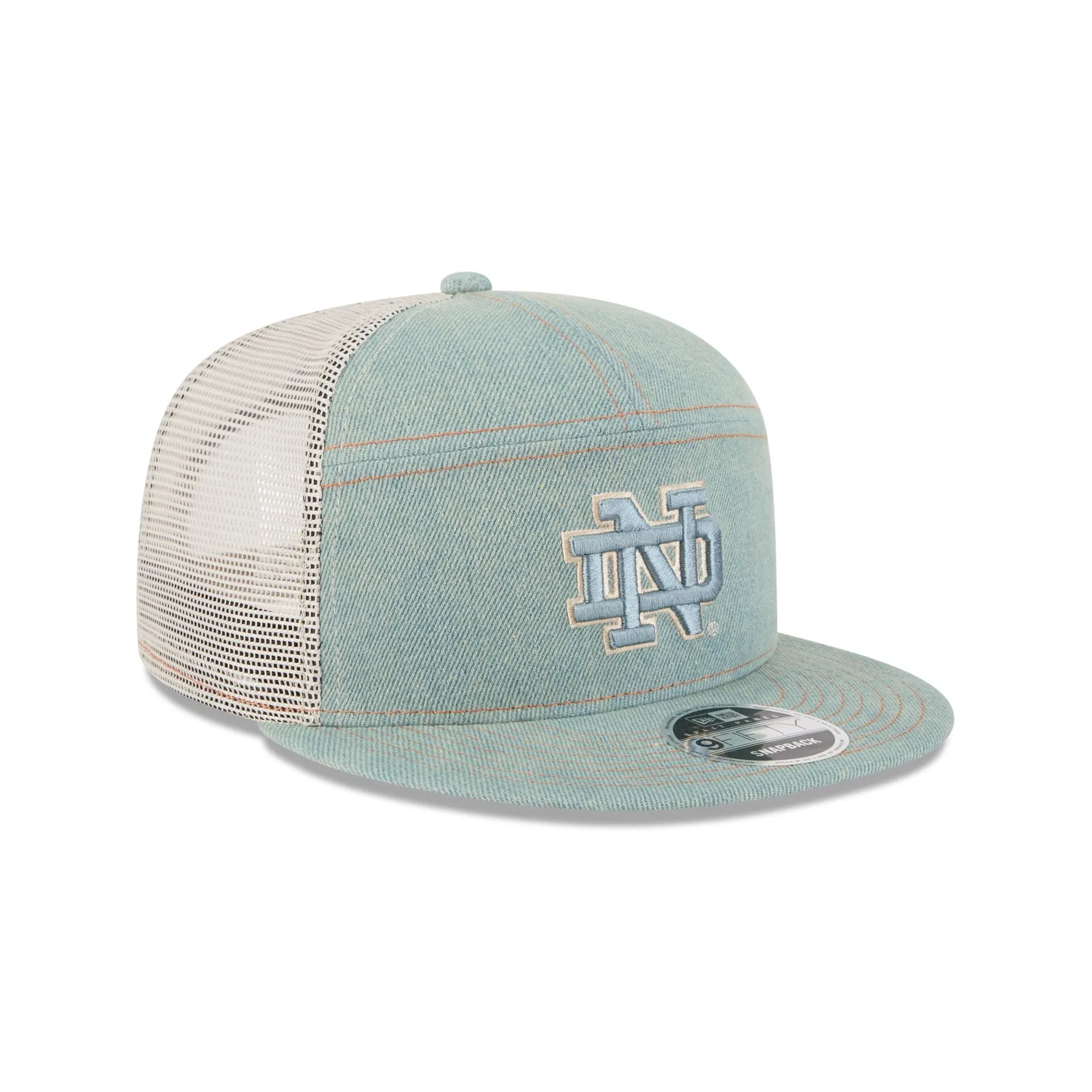 Notre Dame Fighting Irish Denim Split Panel 9FIFTY Trucker Hat sold by New Era product image thumbnail 3