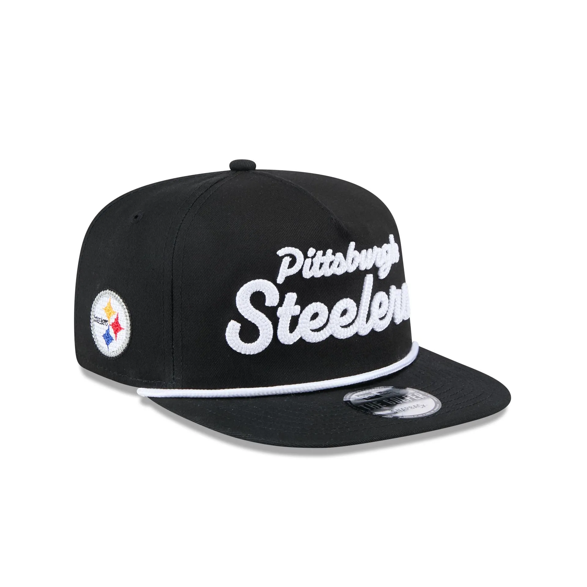 Pittsburgh Steelers Team Text Golfer Hat sold by New Era
