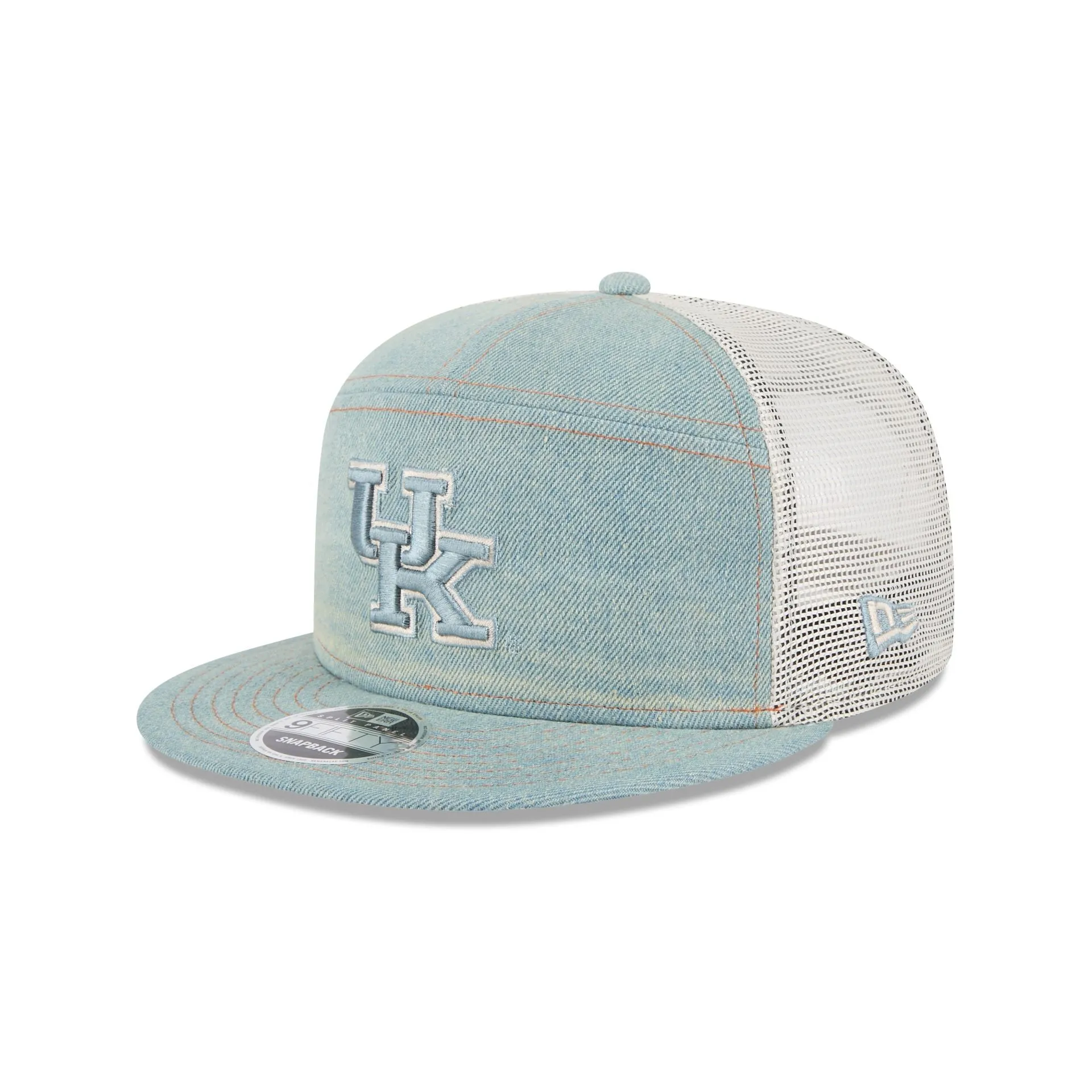 Kentucky Wildcats Denim Split Panel 9FIFTY Trucker Hat sold by New Era