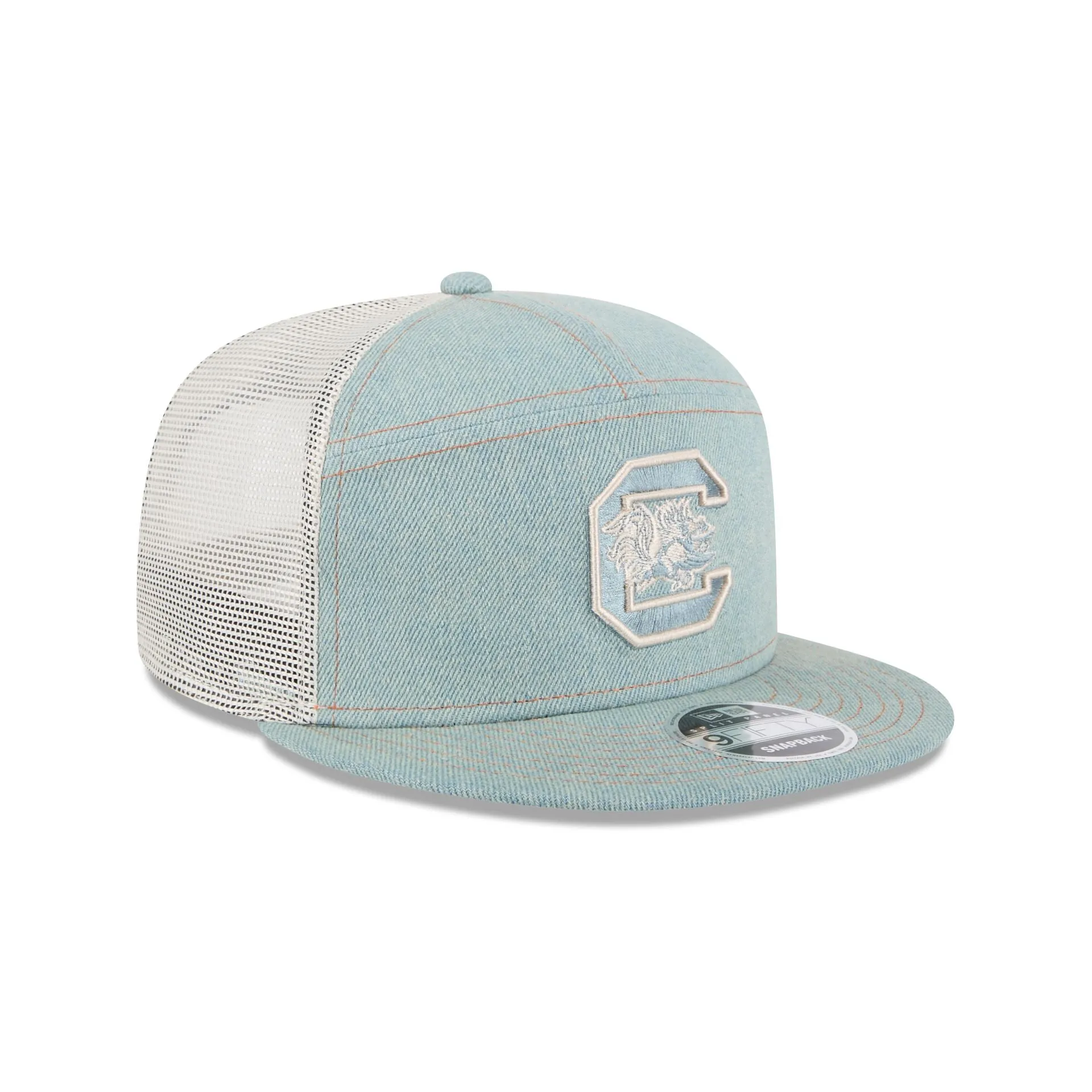 South Carolina Gamecocks Denim Split Panel 9FIFTY Trucker Hat sold by New Era product image thumbnail 3
