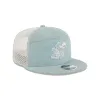 Kansas Jayhawks Denim Split Panel 9FIFTY Trucker Hat sold by New Era