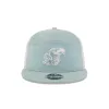 Kansas Jayhawks Denim Split Panel 9FIFTY Trucker Hat sold by New Era