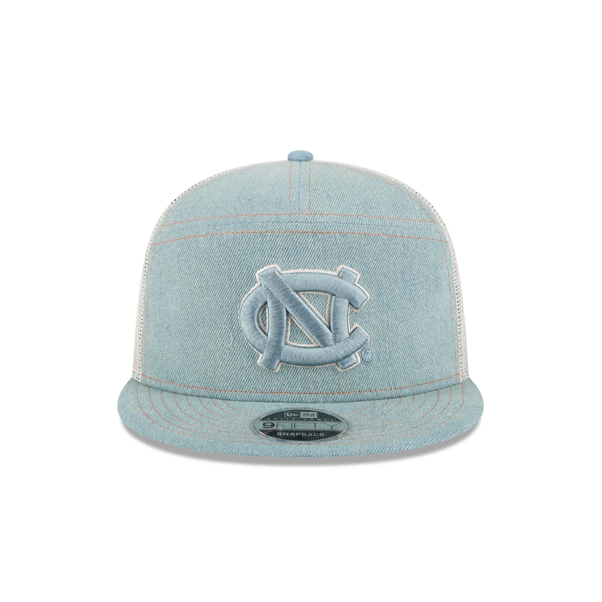 North Carolina Tar Heels Denim Split Panel 9FIFTY Trucker Hat sold by New Era product image thumbnail 2