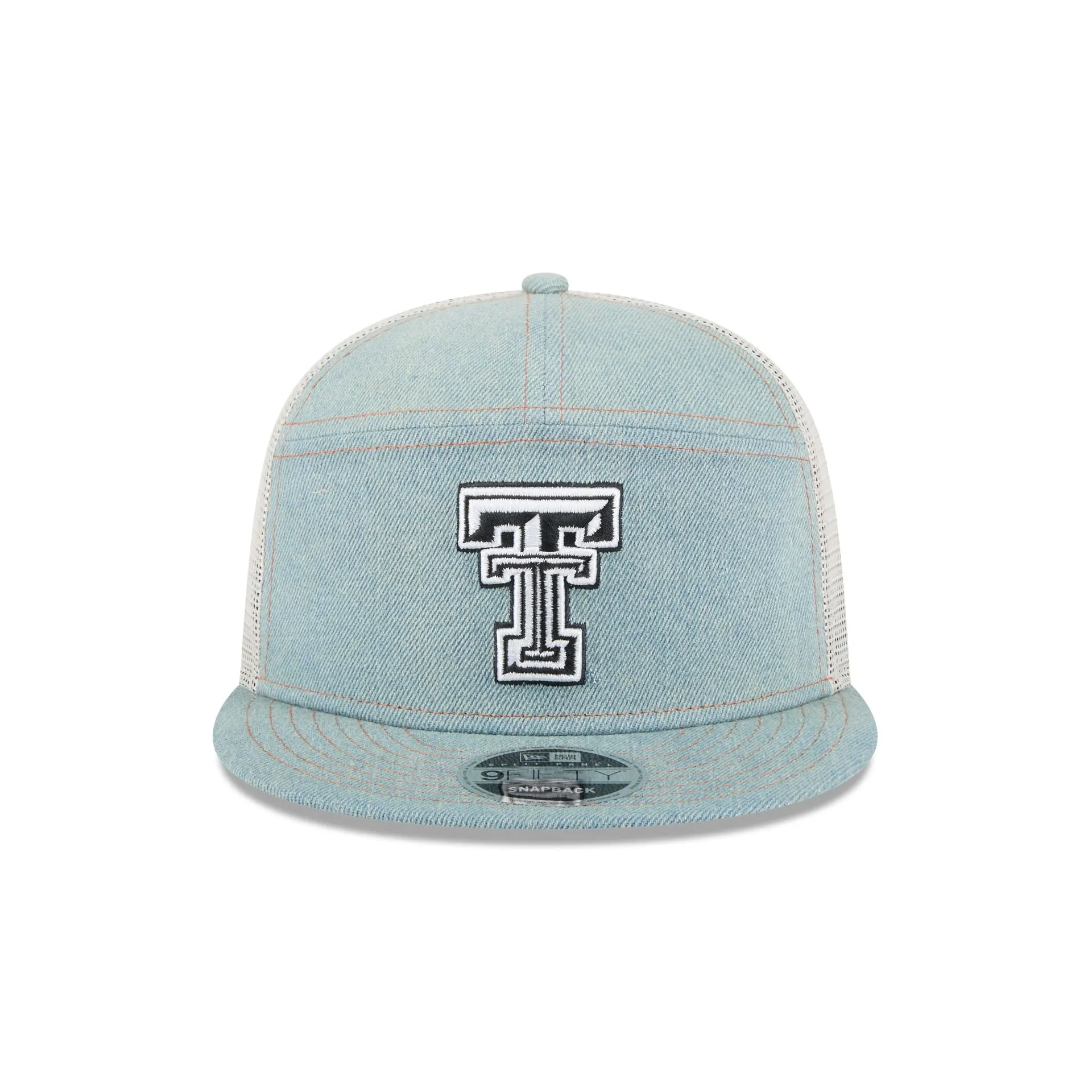 Texas Tech Red Raiders Denim Split Panel 9FIFTY Trucker Hat sold by New Era product image thumbnail 2