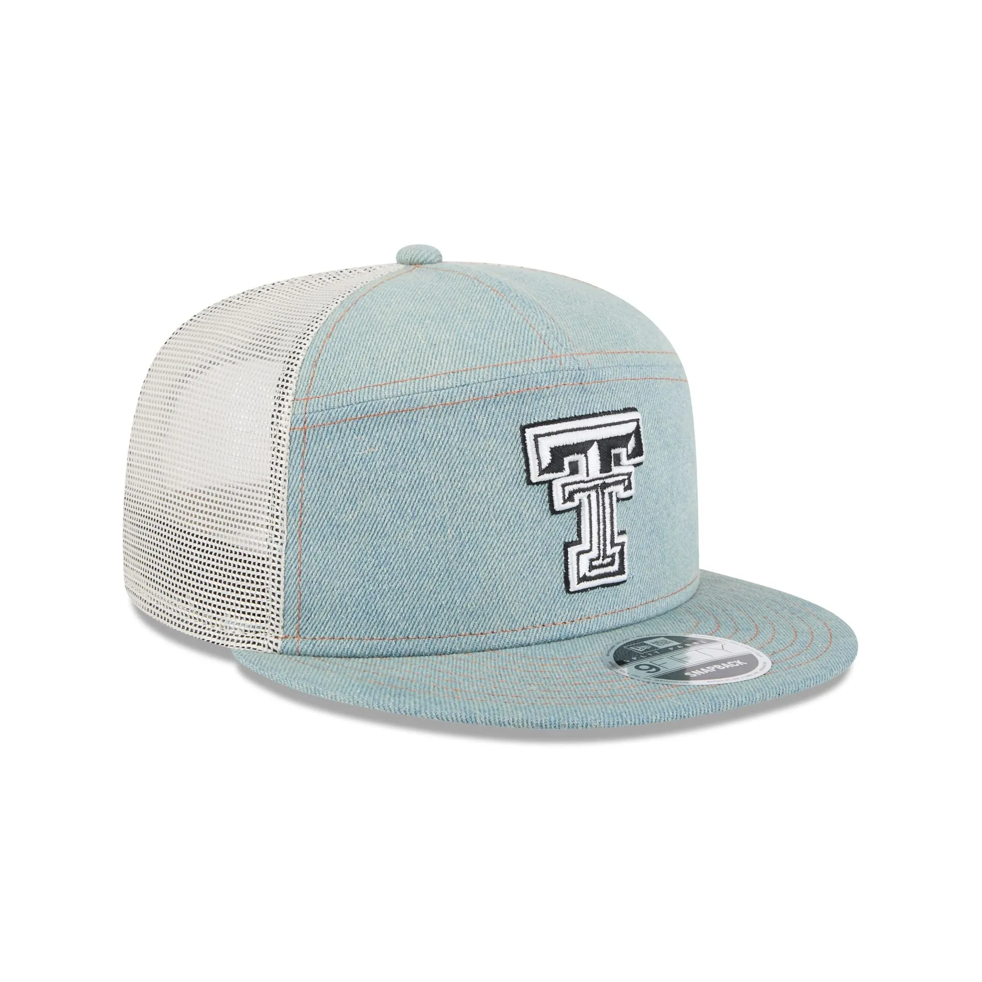 Texas Tech Red Raiders Denim Split Panel 9FIFTY Trucker Hat sold by New Era product image thumbnail 3