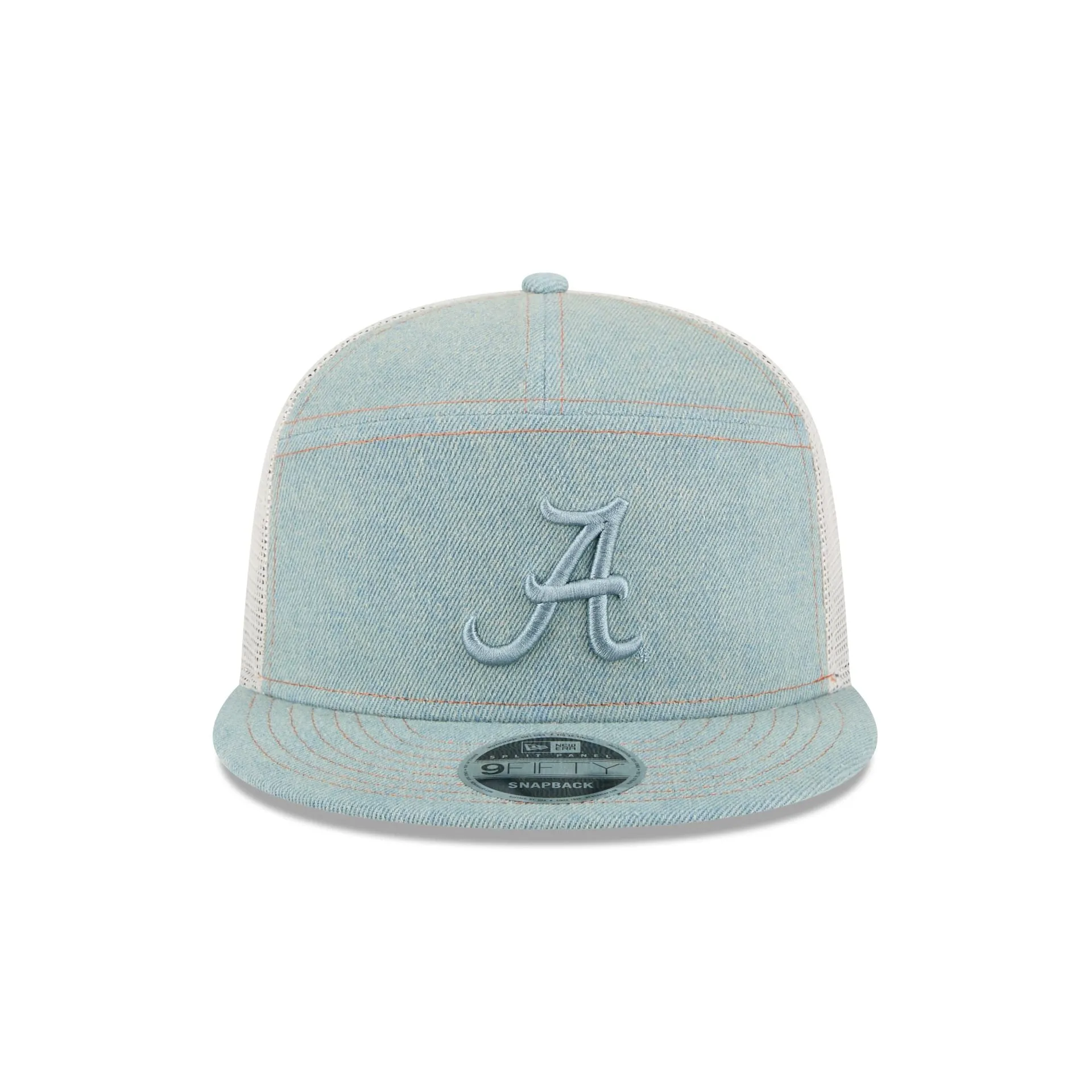 Alabama Crimson Tide Denim Split Panel 9FIFTY Trucker Hat sold by New Era product image thumbnail 2
