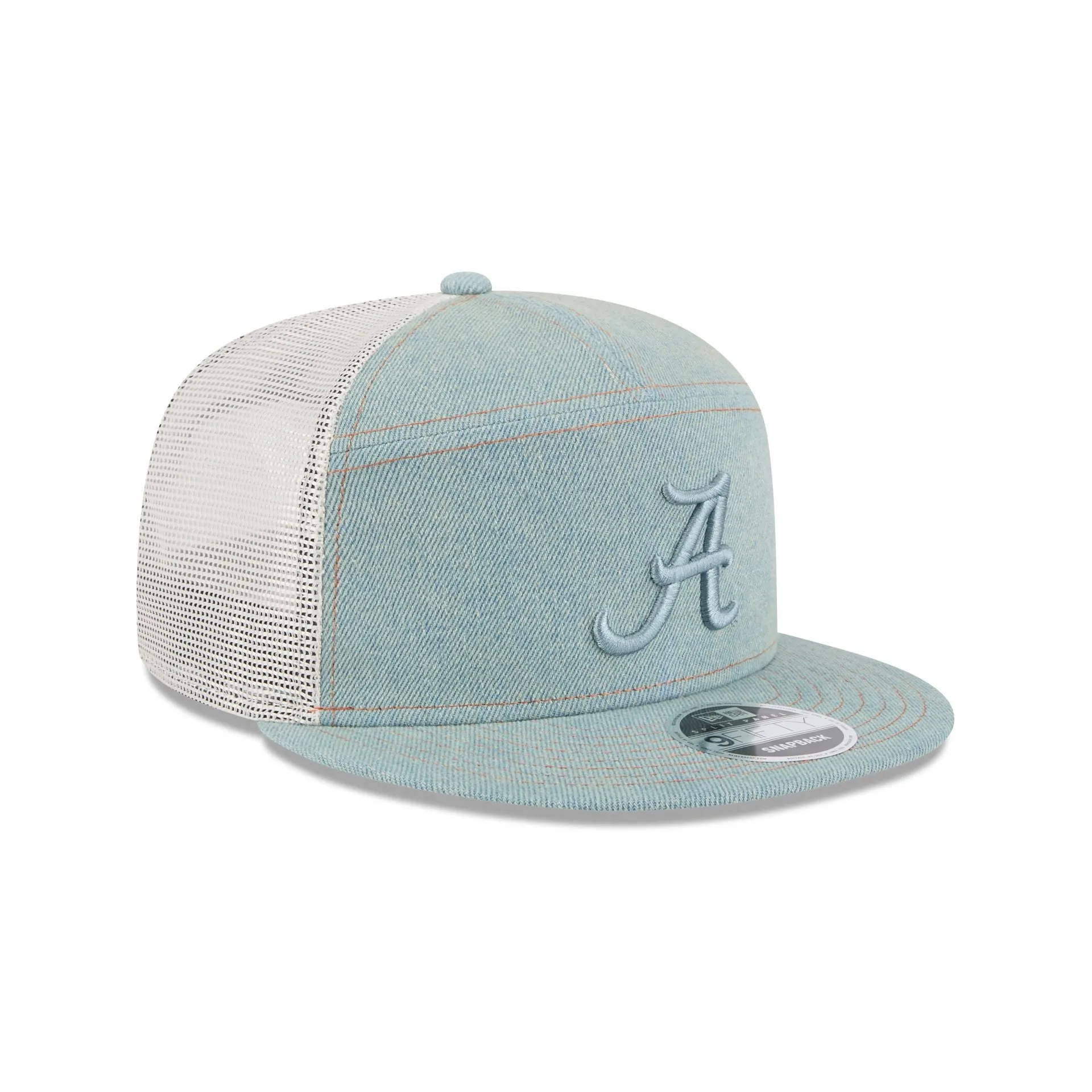 Alabama Crimson Tide Denim Split Panel 9FIFTY Trucker Hat sold by New Era product image thumbnail 3