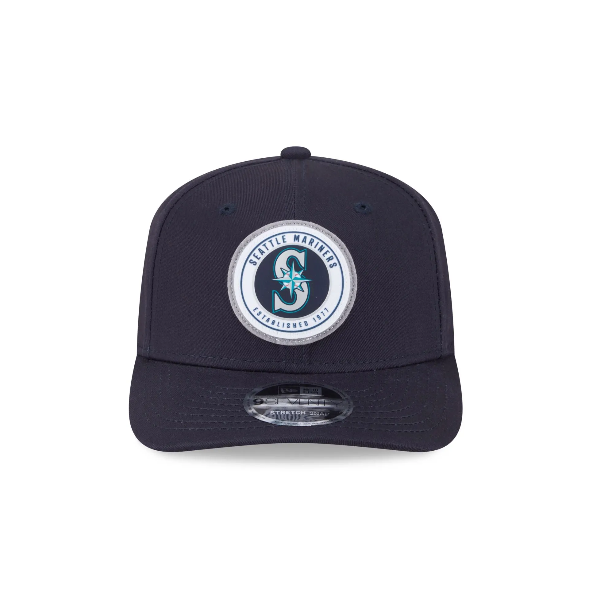 Seattle Mariners Circle Patch 9SEVENTY Stretch-Snap Hat sold by New Era product image thumbnail 2