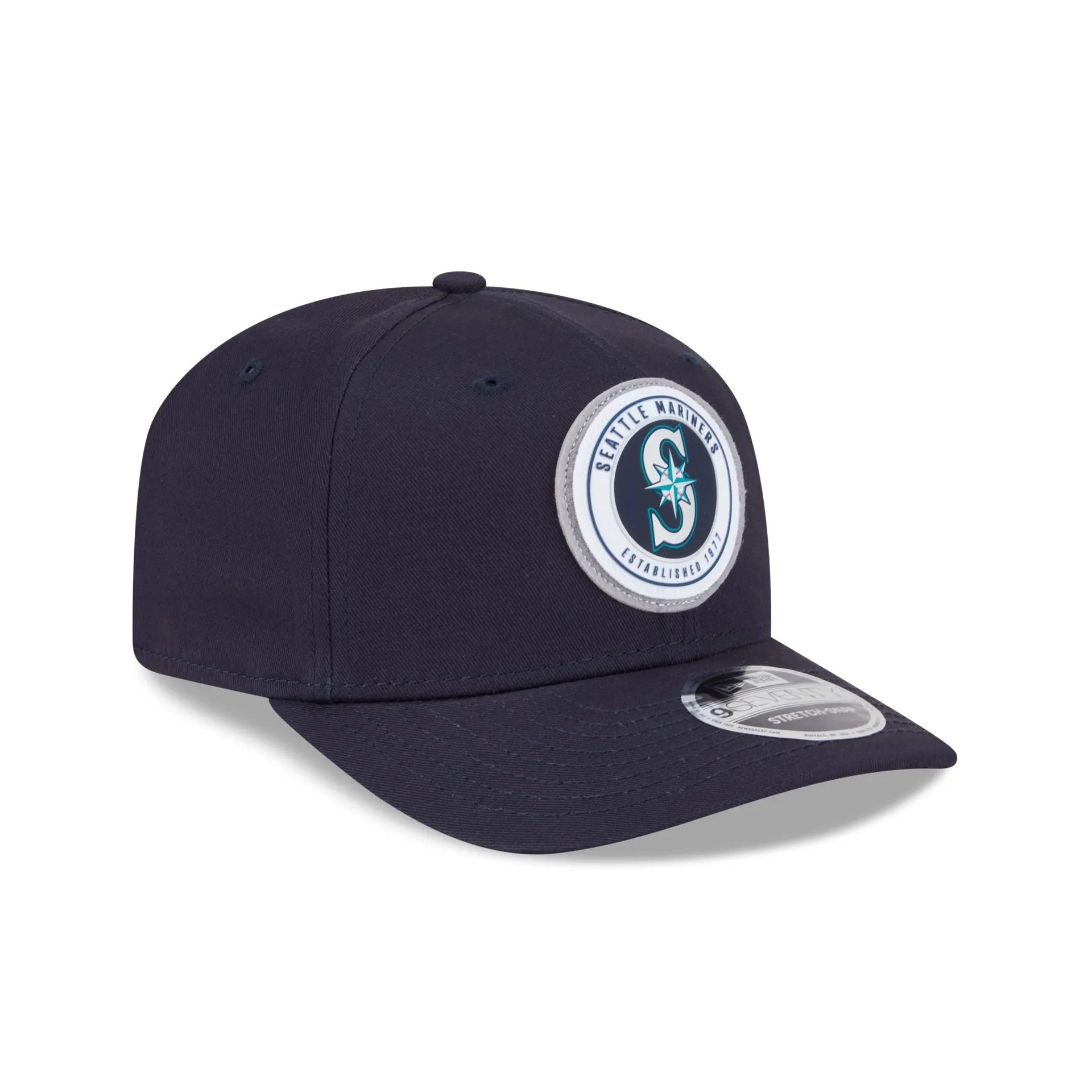 Seattle Mariners Circle Patch 9SEVENTY Stretch-Snap Hat sold by New Era product image thumbnail 3