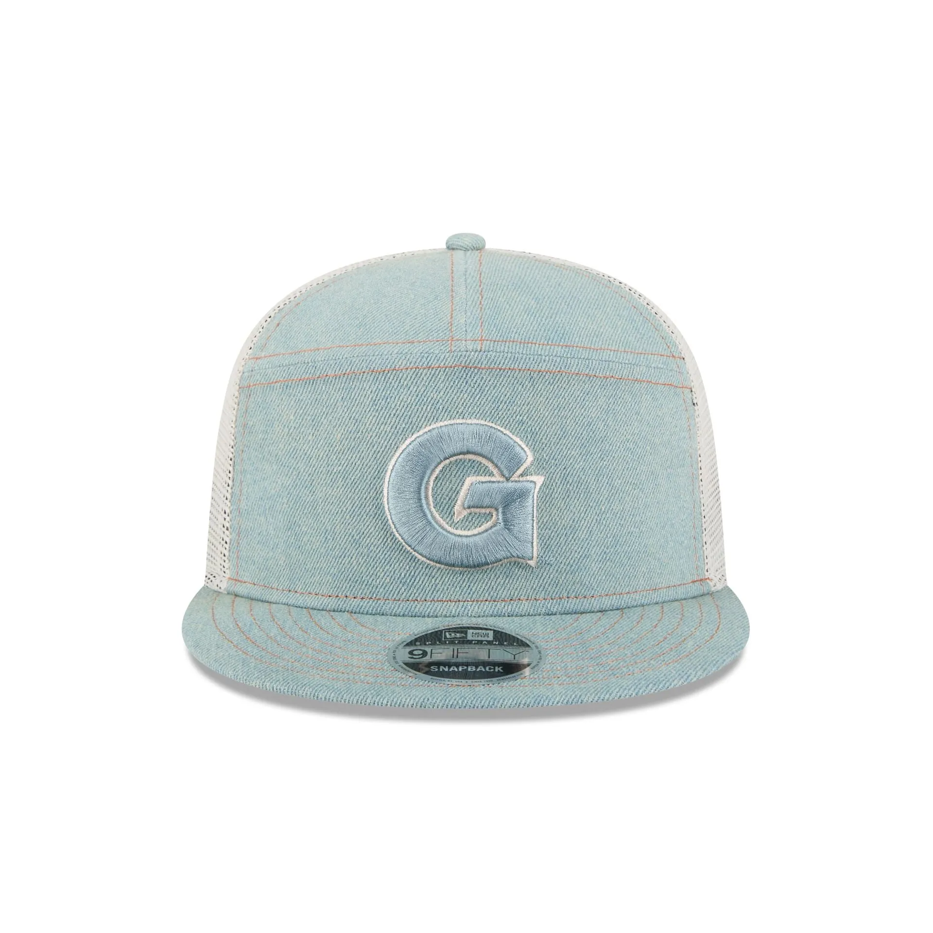 Georgetown Hoyas Denim Split Panel 9FIFTY Trucker Hat sold by New Era product image thumbnail 2