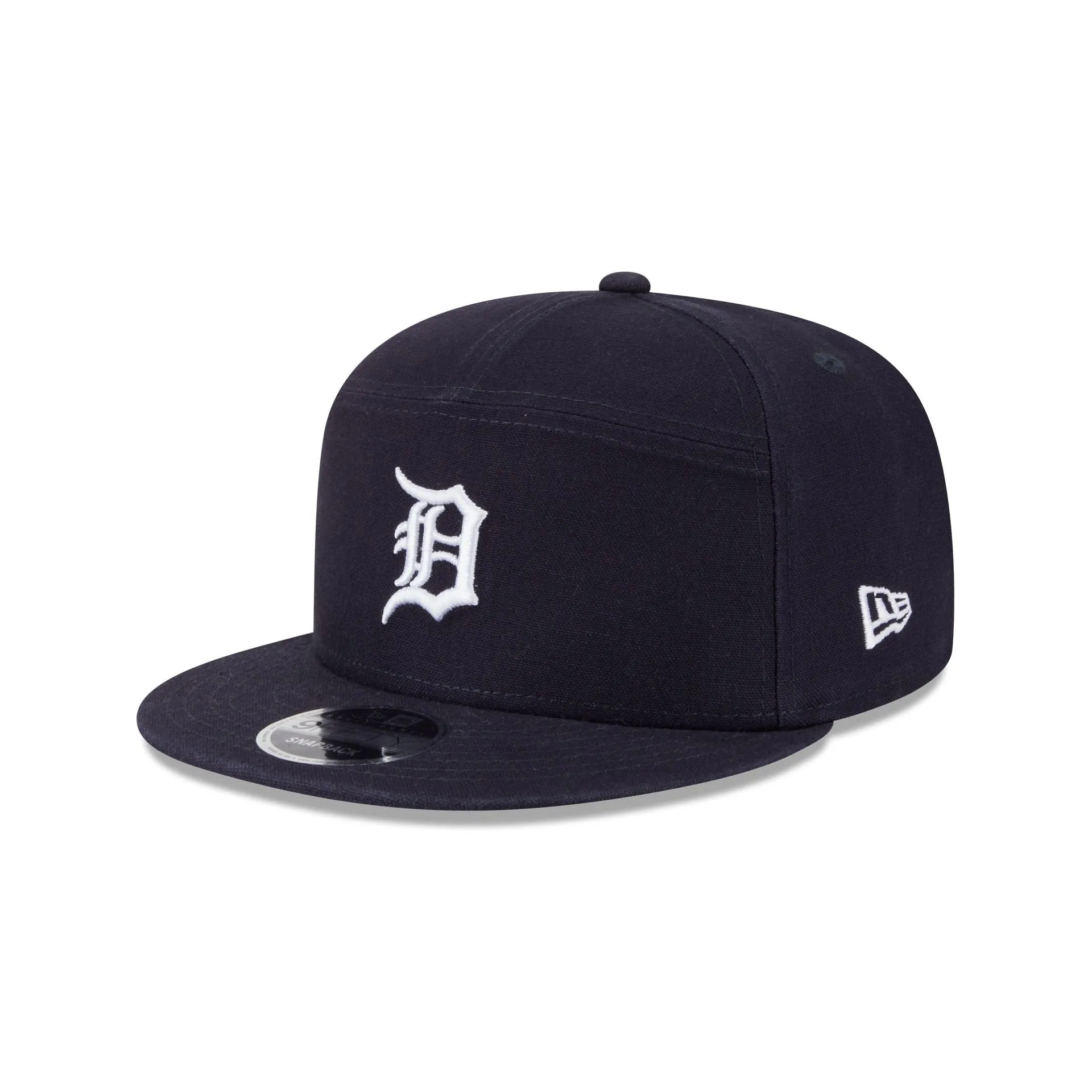 Detroit Tigers Cotton Canvas Split Panel 9FIFTY Trucker Hat sold by New Era