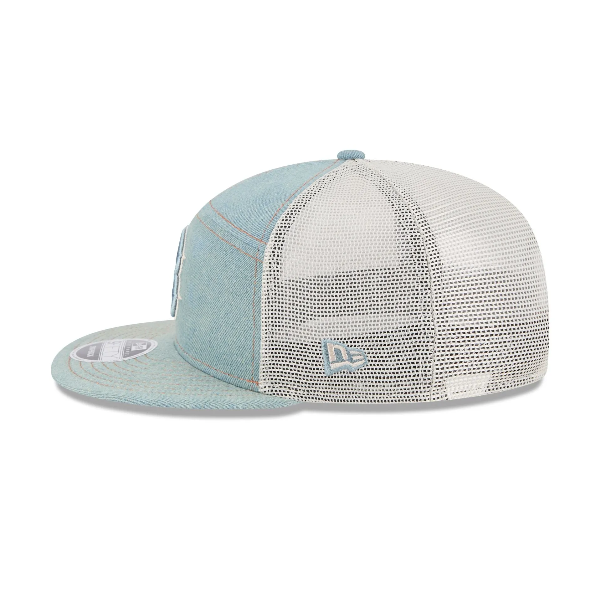 Boston Red Sox Denim Split Panel 9FIFTY Trucker Hat sold by New Era product image thumbnail 4